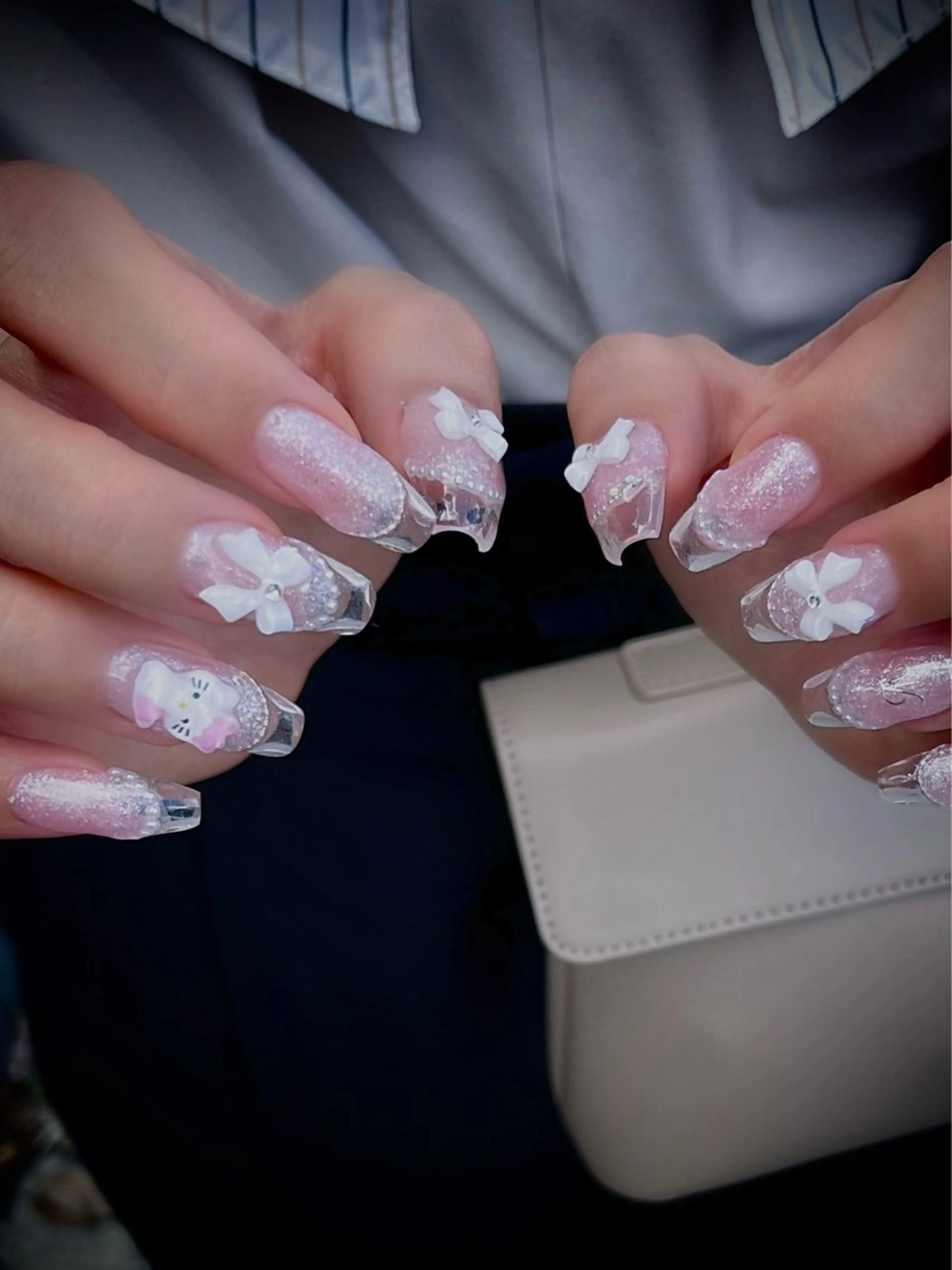 ネイル フットネイル キラキラネイル マグネットネイル ワンカラーネイル スカルプネイル nine.🦋 YUKOのネイルデザイン