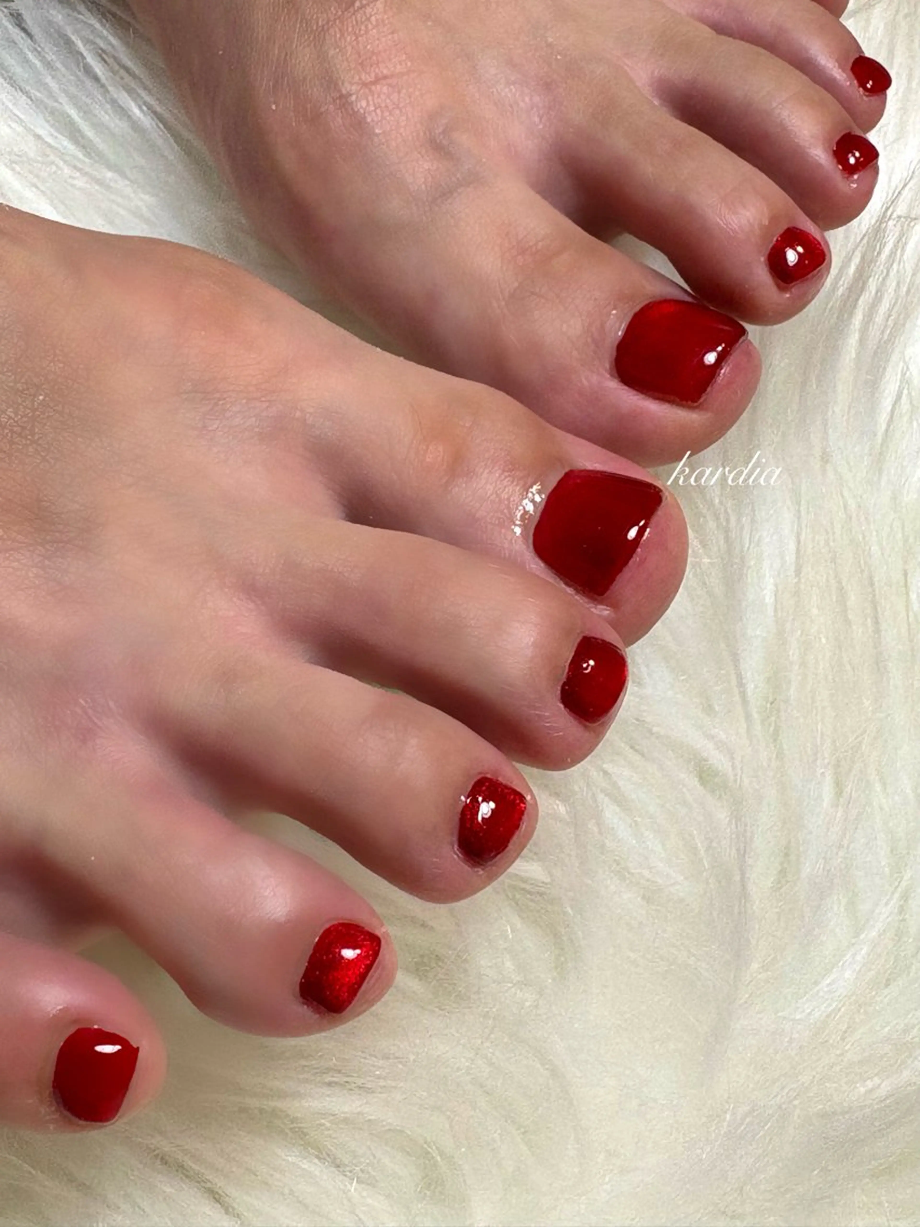 ネイル フットネイル καρδιά -ｶﾙﾃﾞｨｱ-のネイルデザイン