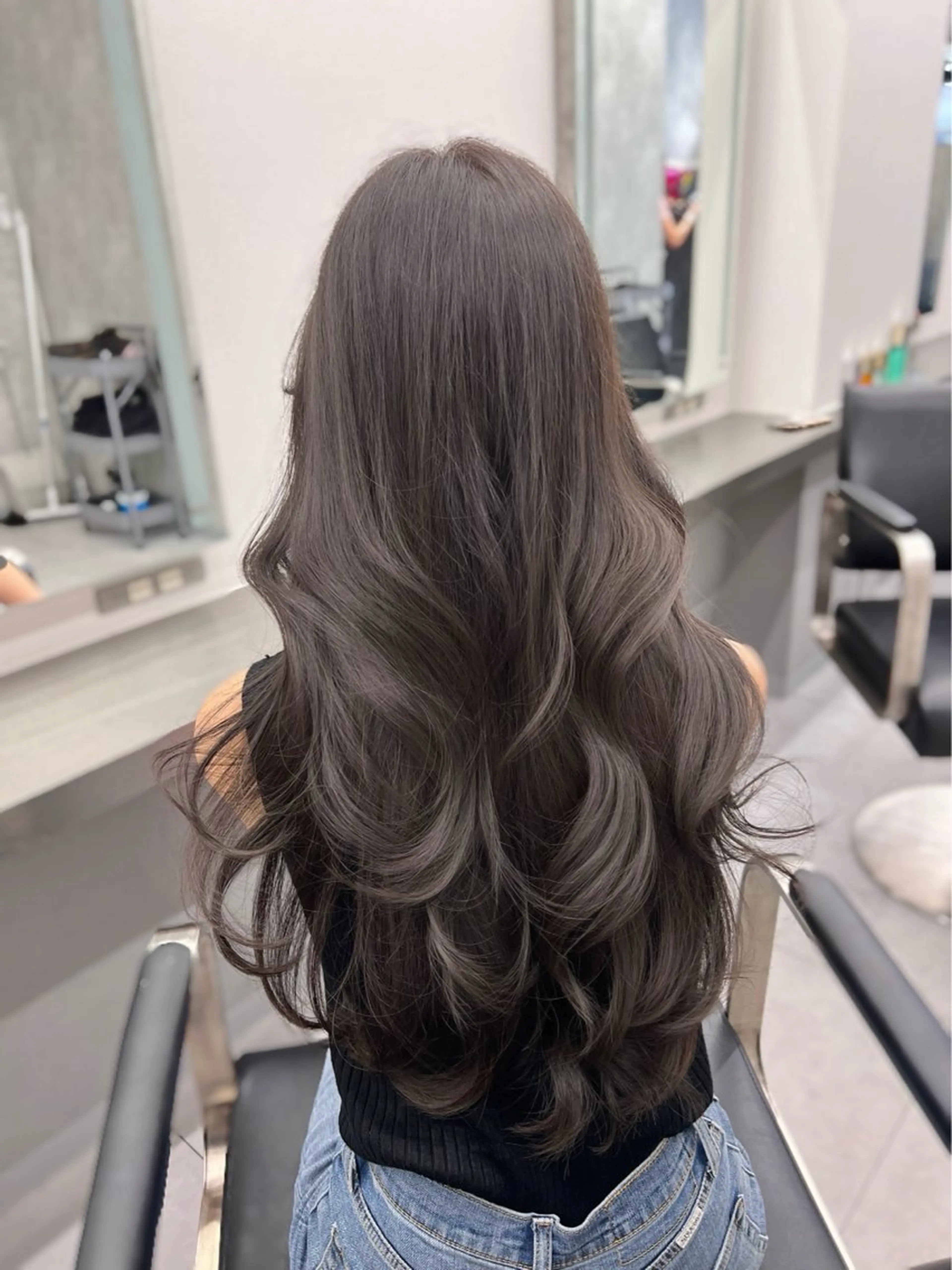 ロング 🚨メンズ曲がる 縮毛矯正りおん🚨のヘアスタイル