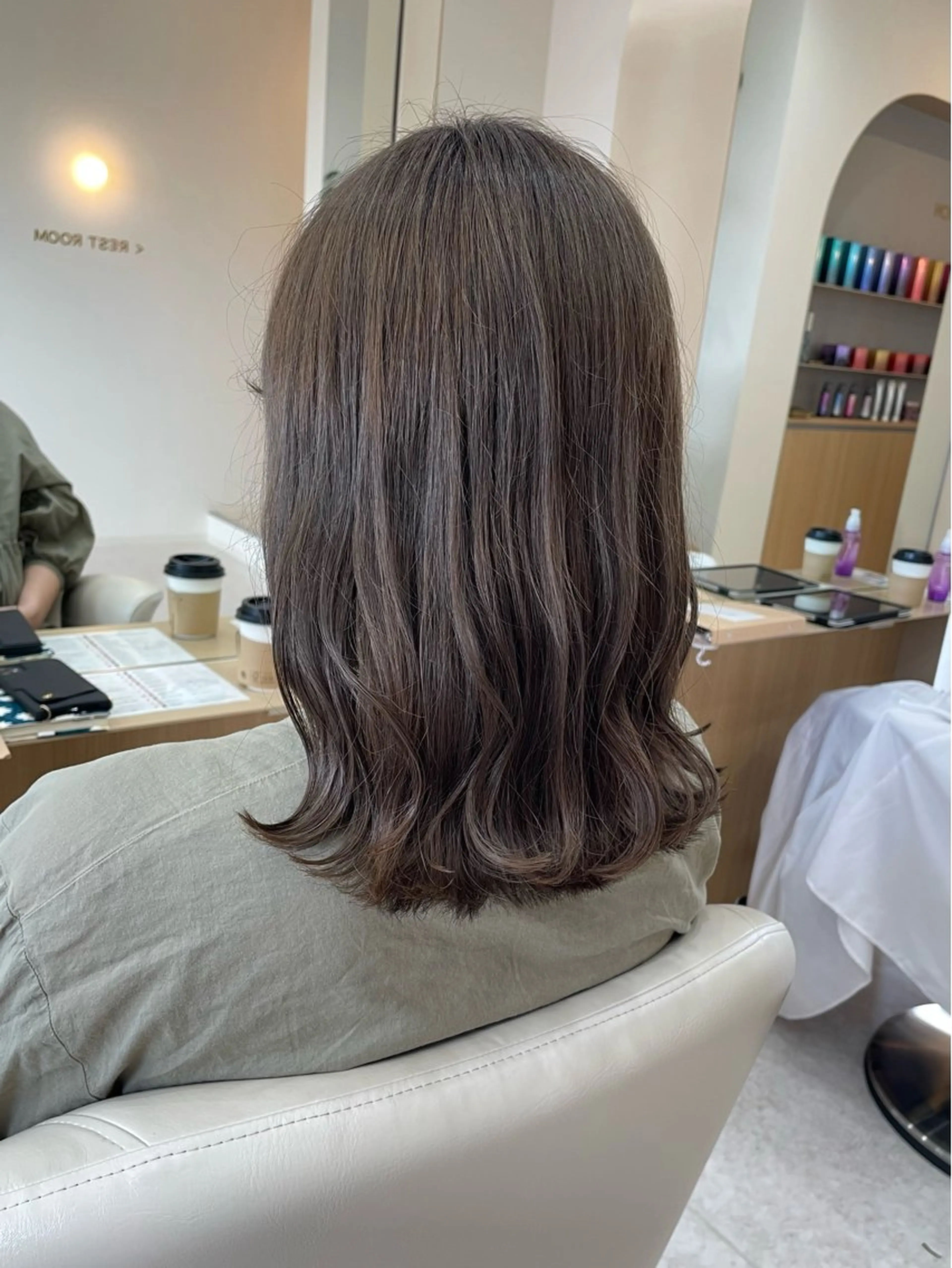 ショート ベージュカラー🧸/ 松崎/東区/田中理沙のヘアスタイル