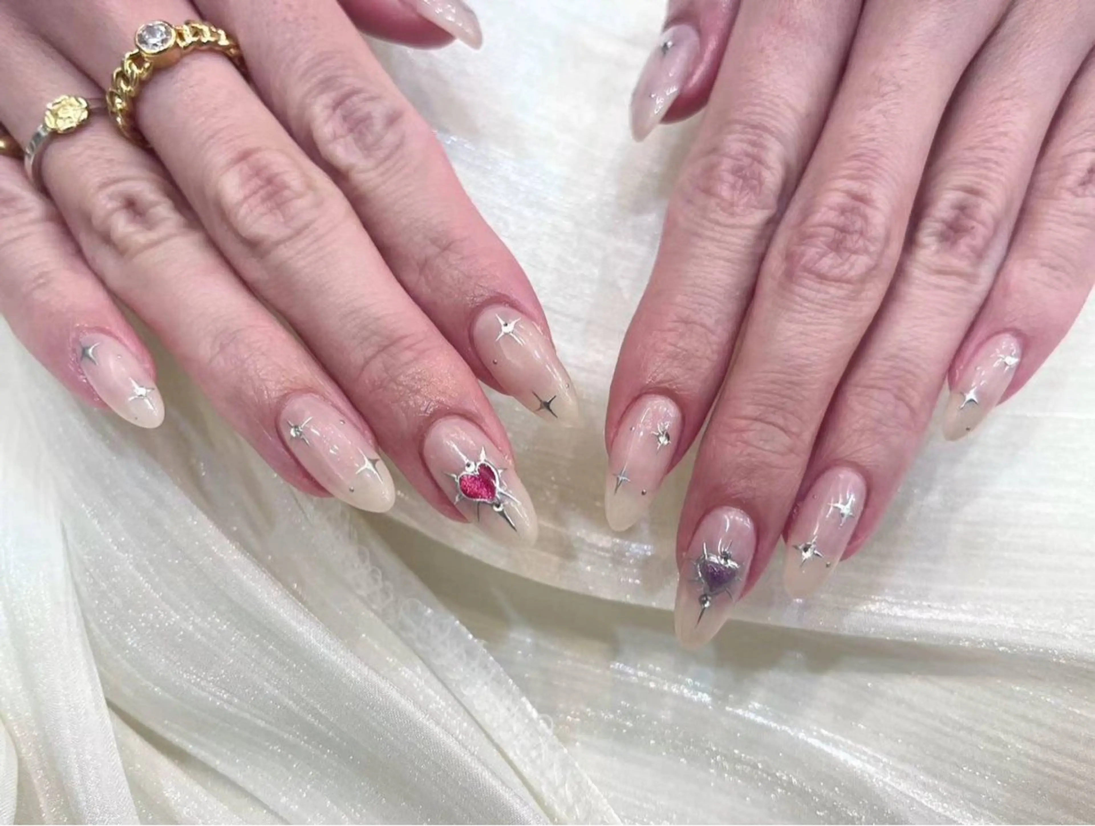 ネイル アートネイル フラワーネイル フットネイル ジェルネイル ハート Babarla nailのネイルデザイン