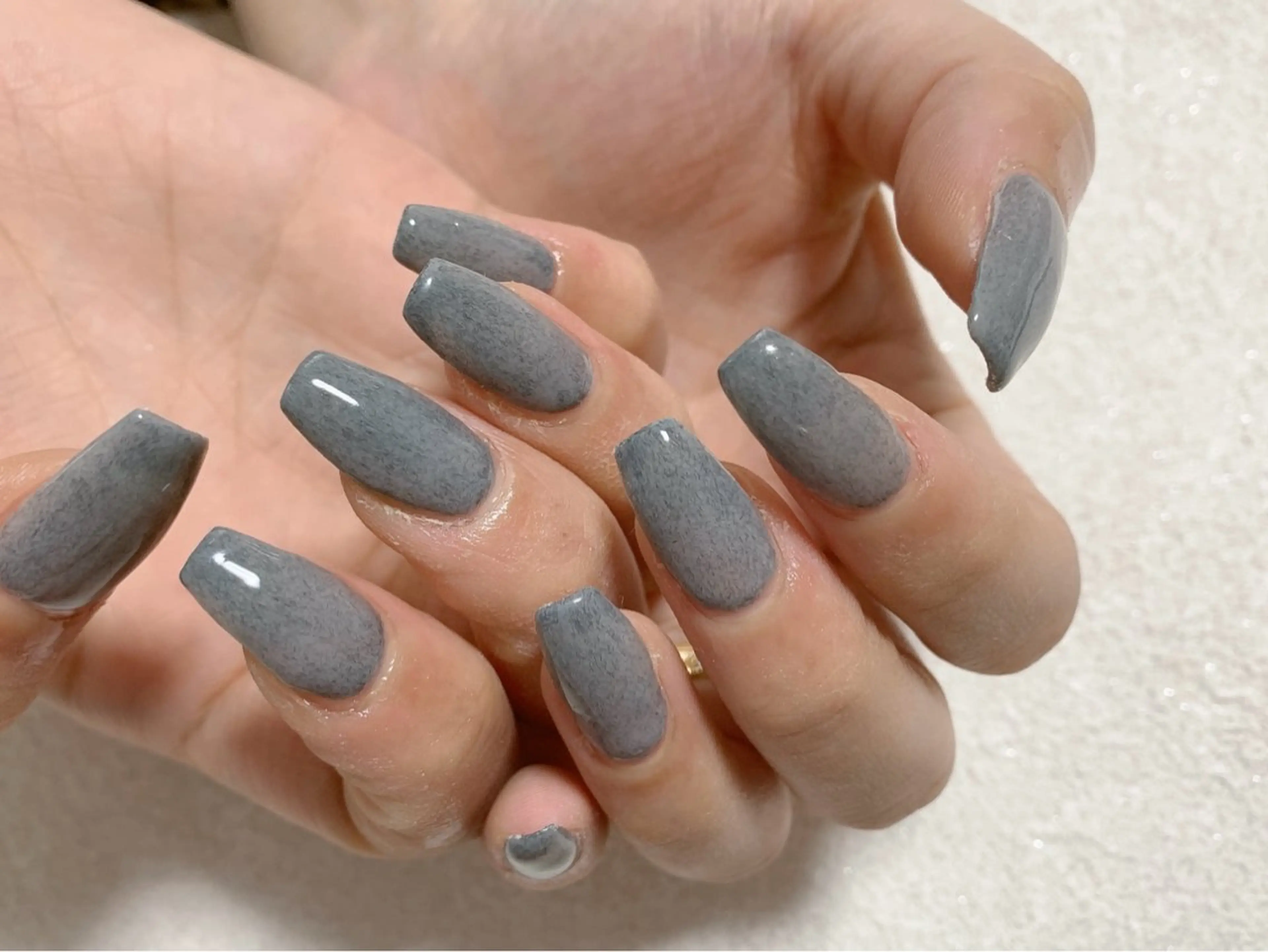 ネイル ジェルネイル 韓国ネイル メンズネイル ワンカラーネイル パラジェル kiki nail たまプラーザのネイルデザイン