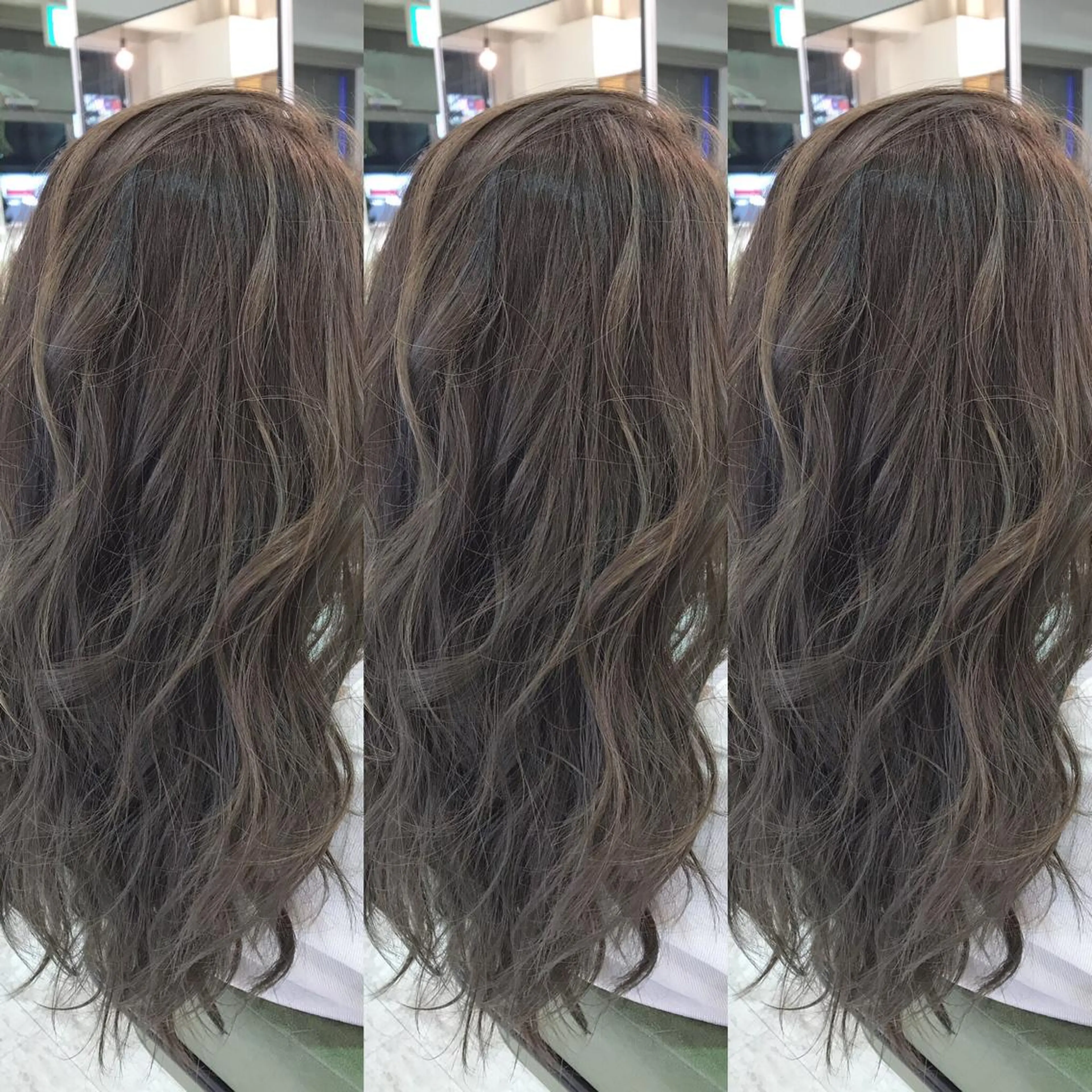 ロング カラー ハイライトカラー イルミナカラー ハイライト 青木 茂樹⭐️ 透明感カラーのヘアスタイル