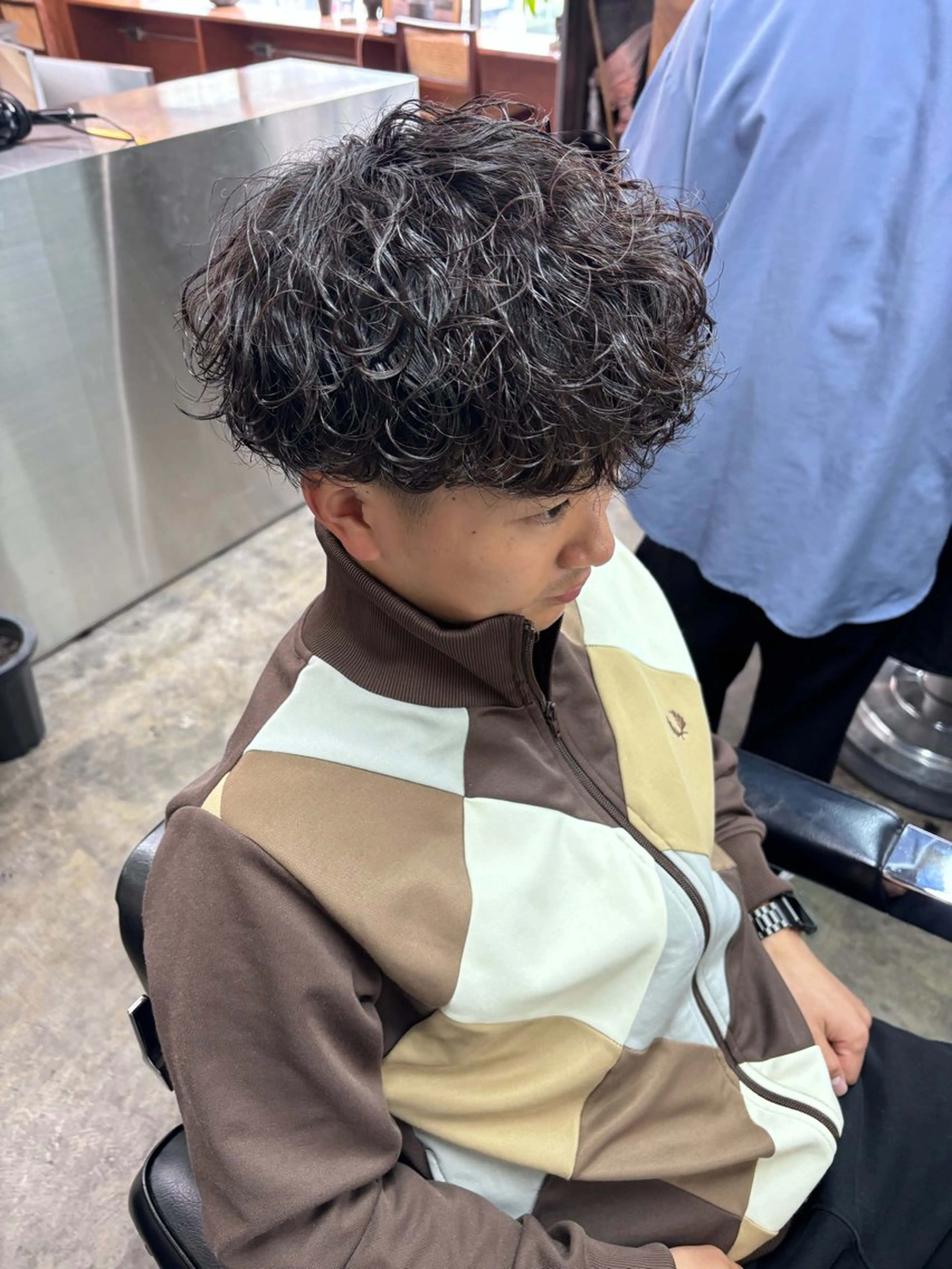 パーマ メンズ カット パーマ トリートメント 土岐 仁/メンズ専門 パーマ特化美容師🔥のヘアスタイル