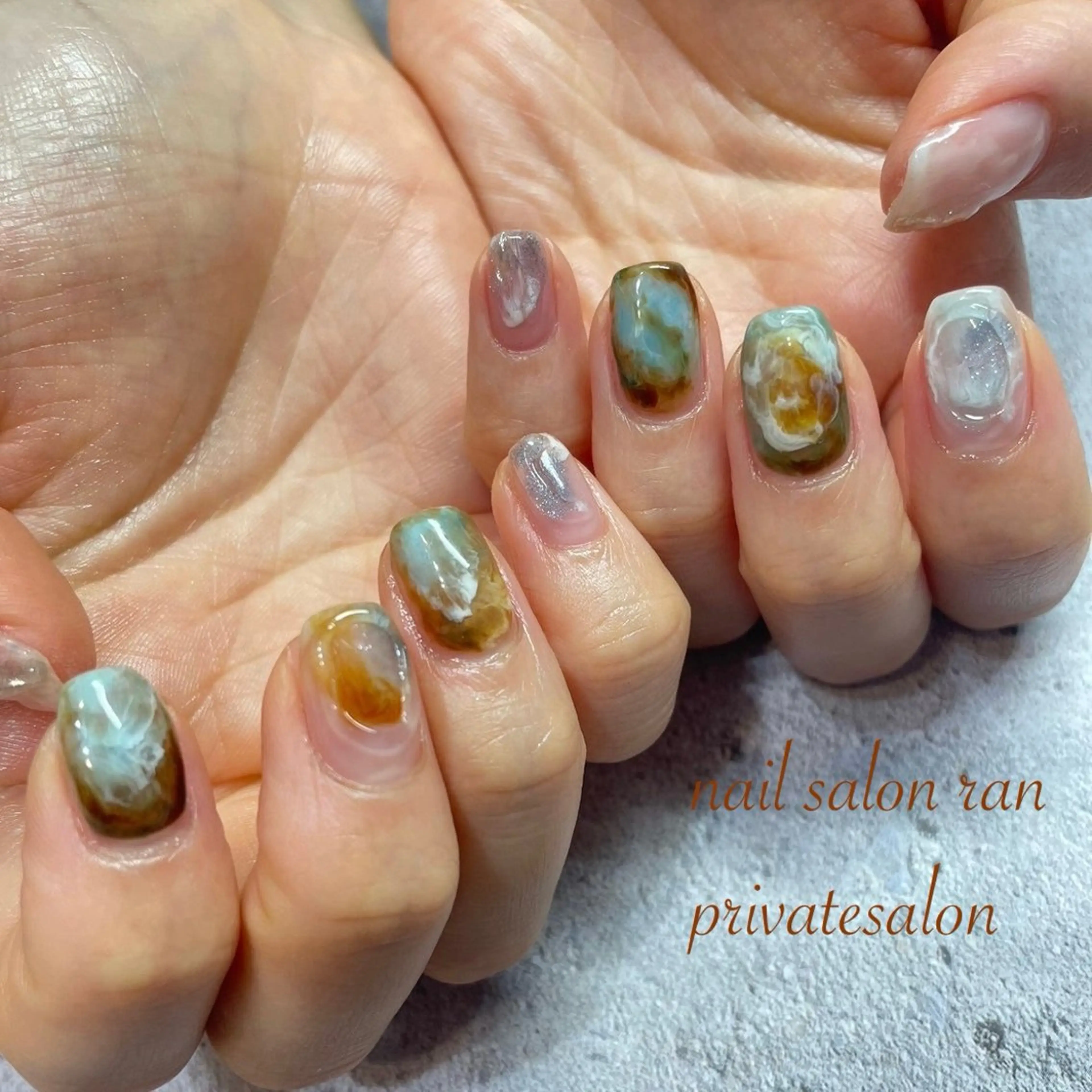 ネイル ハンドネイル ハンドケア nailsalon ranのネイルデザイン