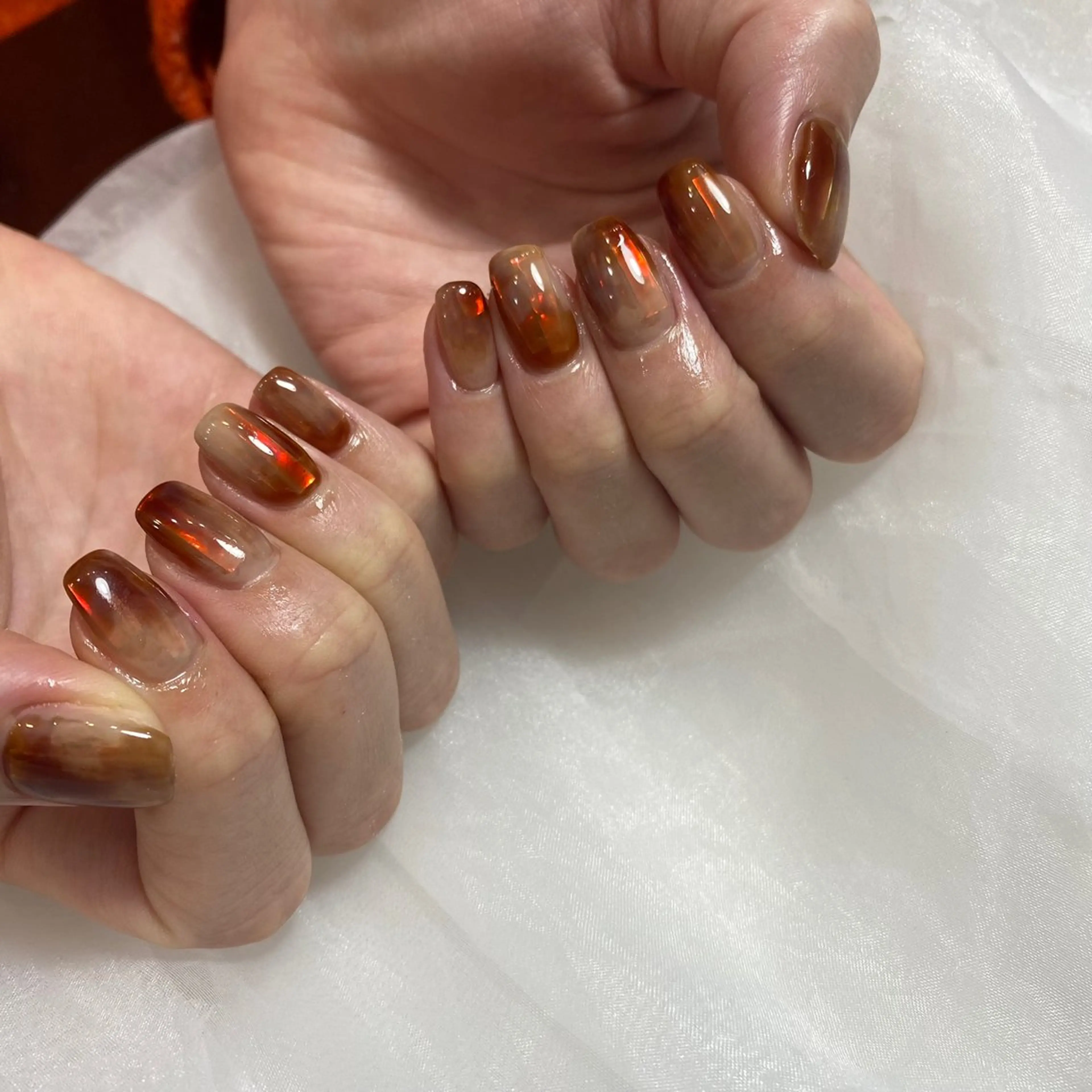 ネイル 氷ネイル・うるうるネイル ハンドネイル atelier alle.のネイルデザイン