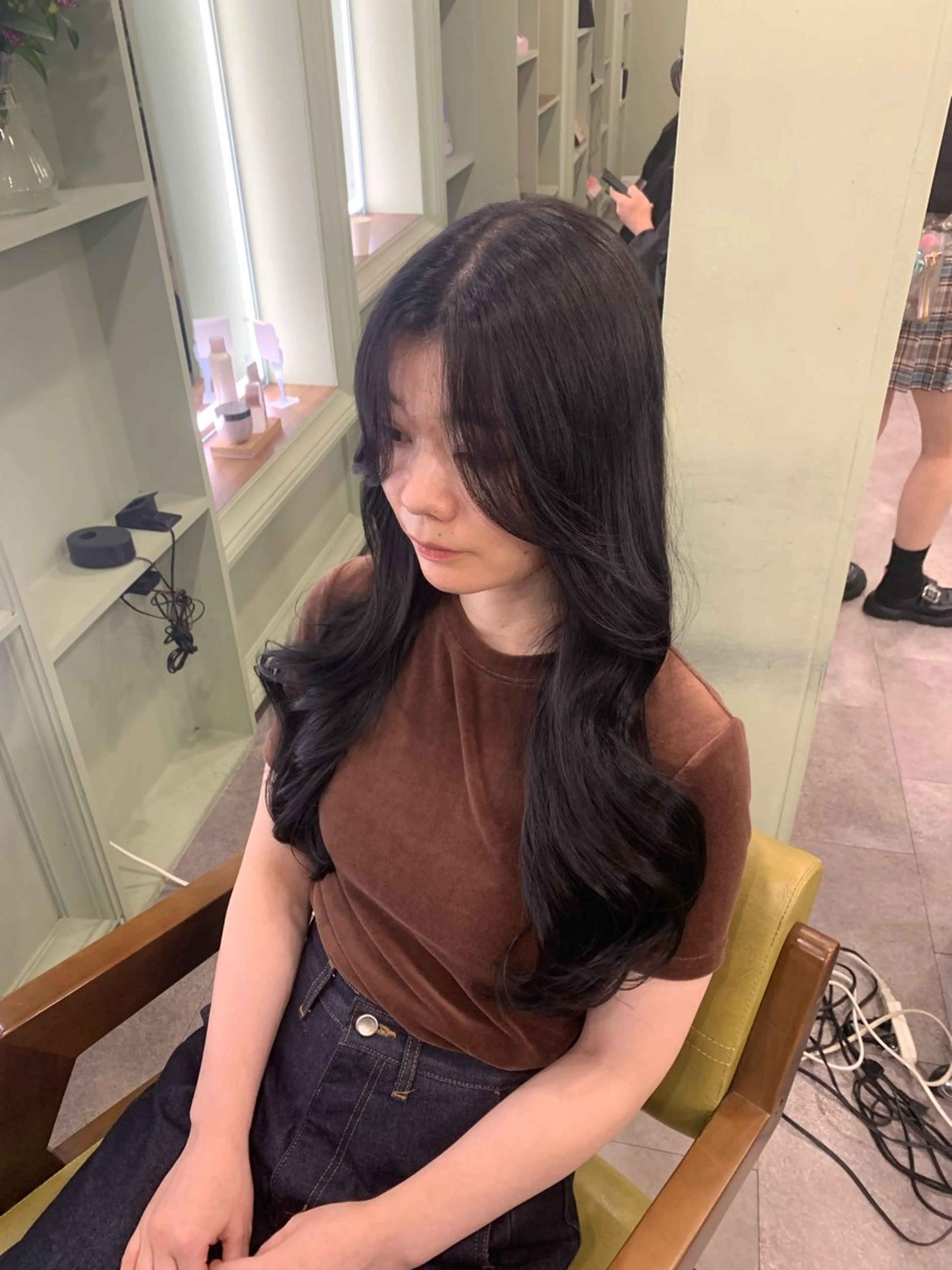 ロング カラー ♡roa/韓国ヘア/ 似合わせカット🧸のヘアスタイル