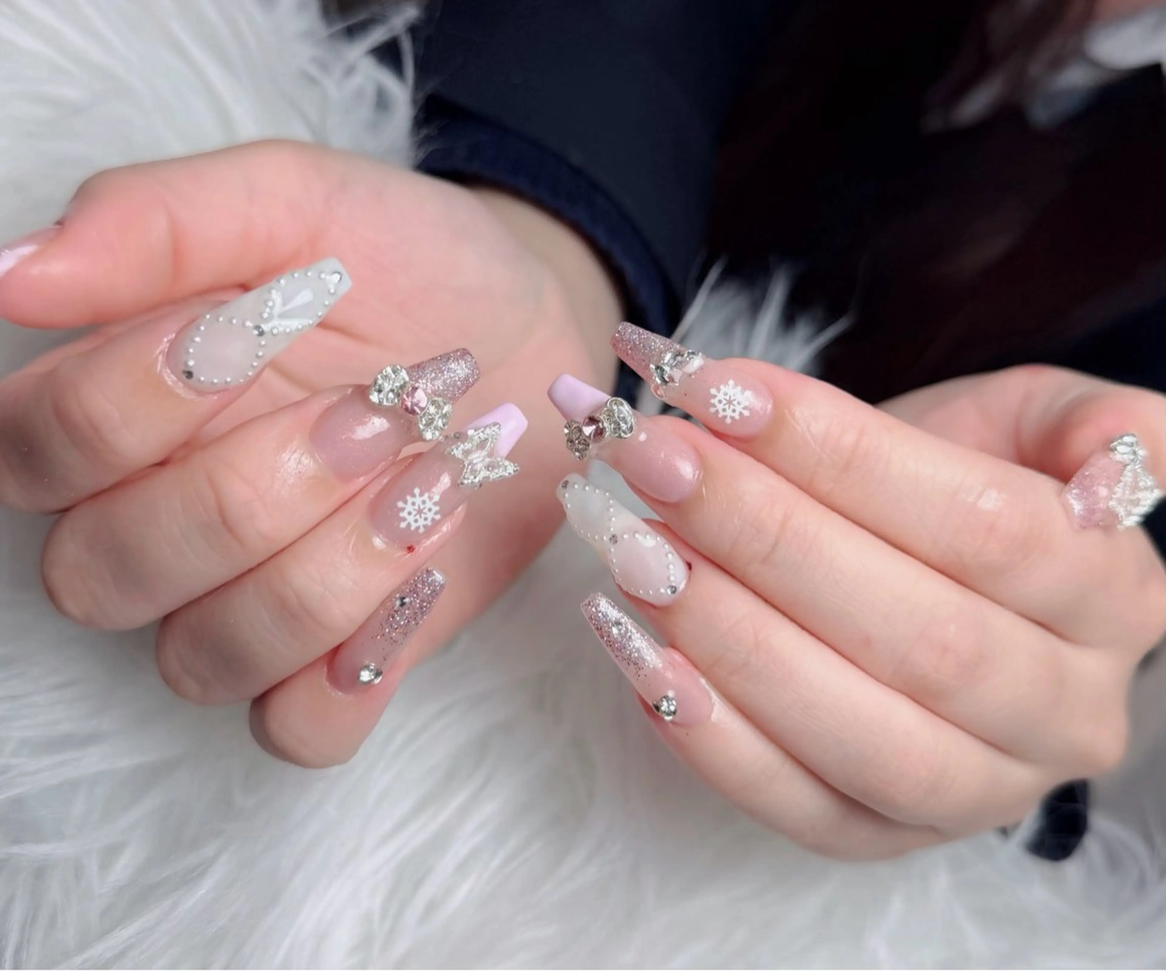ネイル アートネイル フレンチネイル ジェルネイル 韓国ネイル マグネットネイル ハンドネイル Lenie Nail Okuboのネイルデザイン