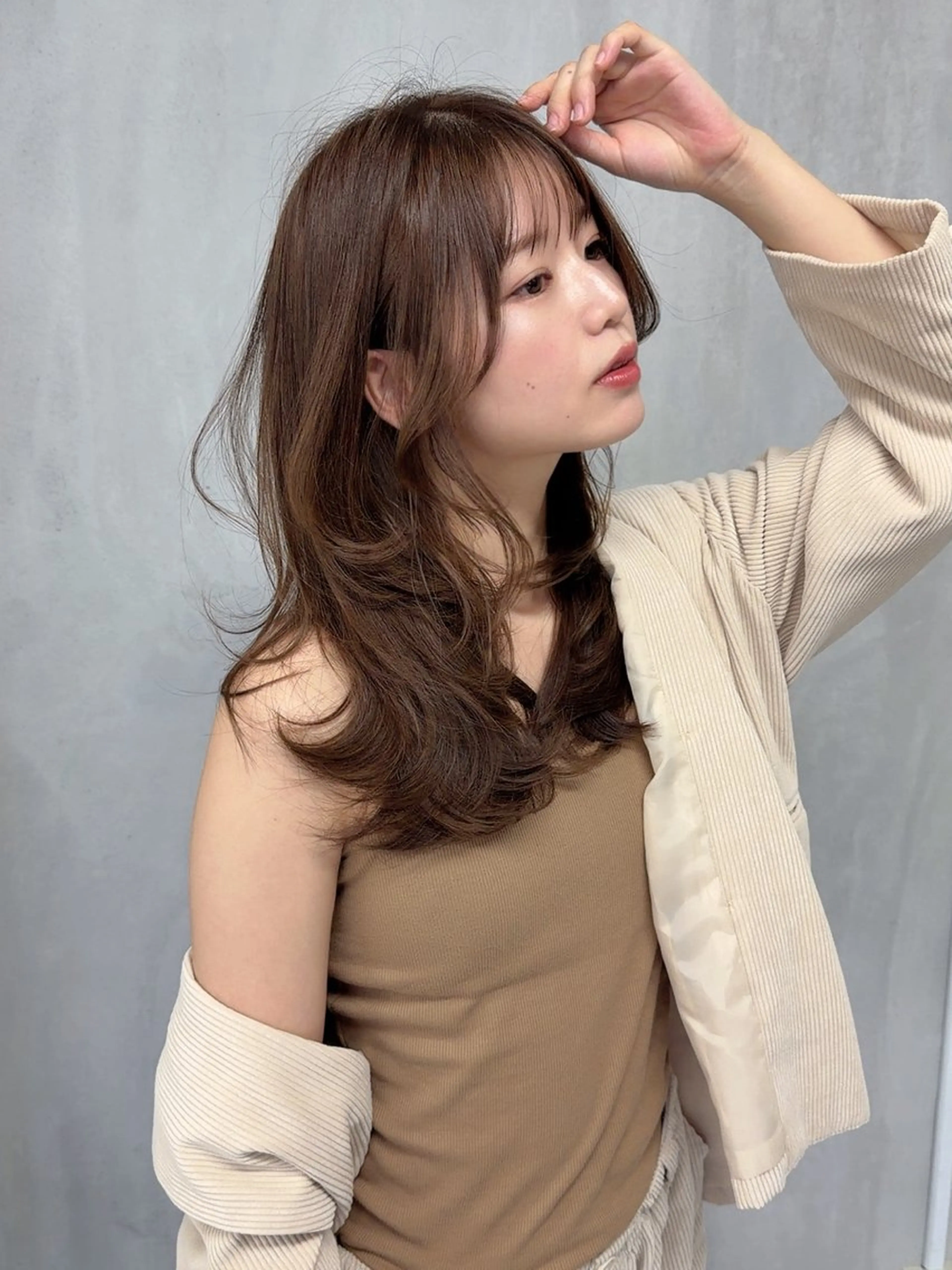 セミロング カット ヘアカラー 廣瀬双葉 トップスタイリストのヘアスタイル