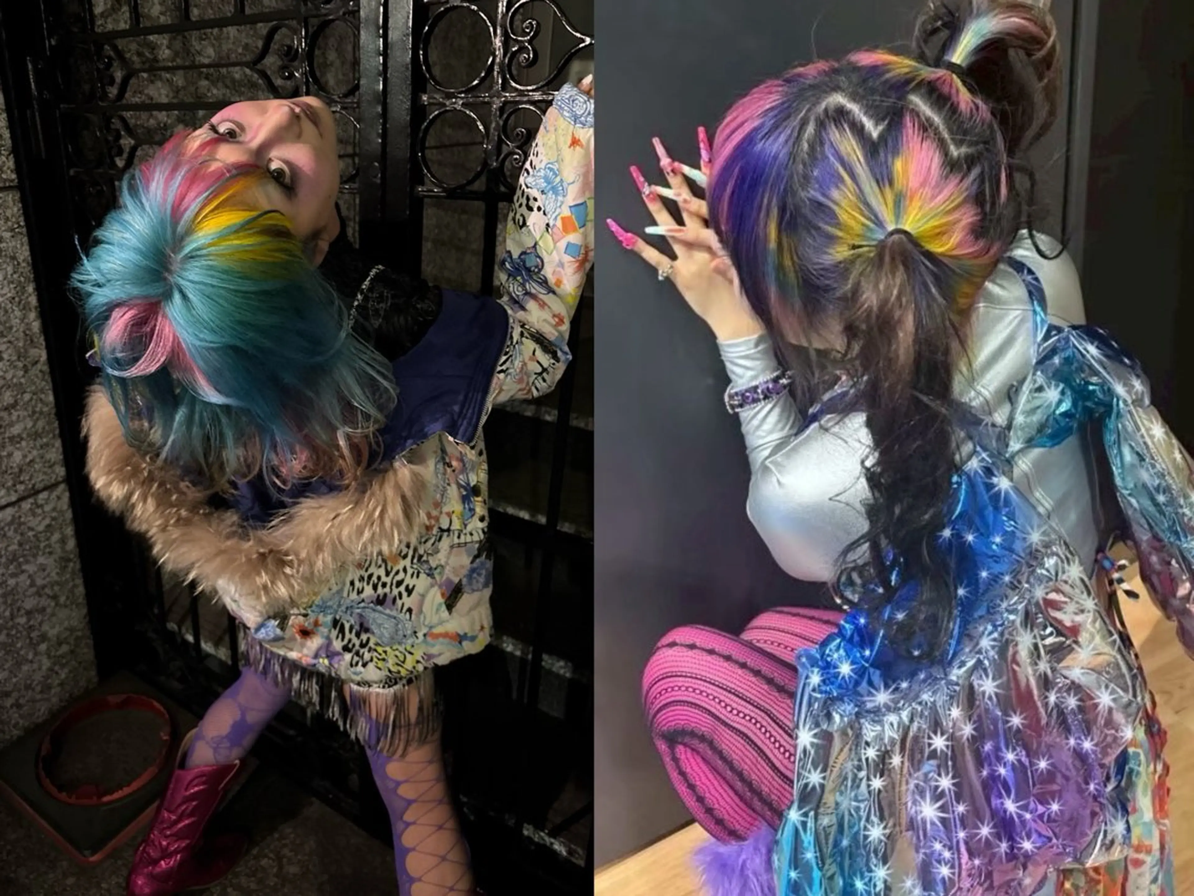 ミディアム カラー デザインカラー ヘアカラー 名古屋／デザイン／ ブリーチ/松井亮磨のヘアスタイル