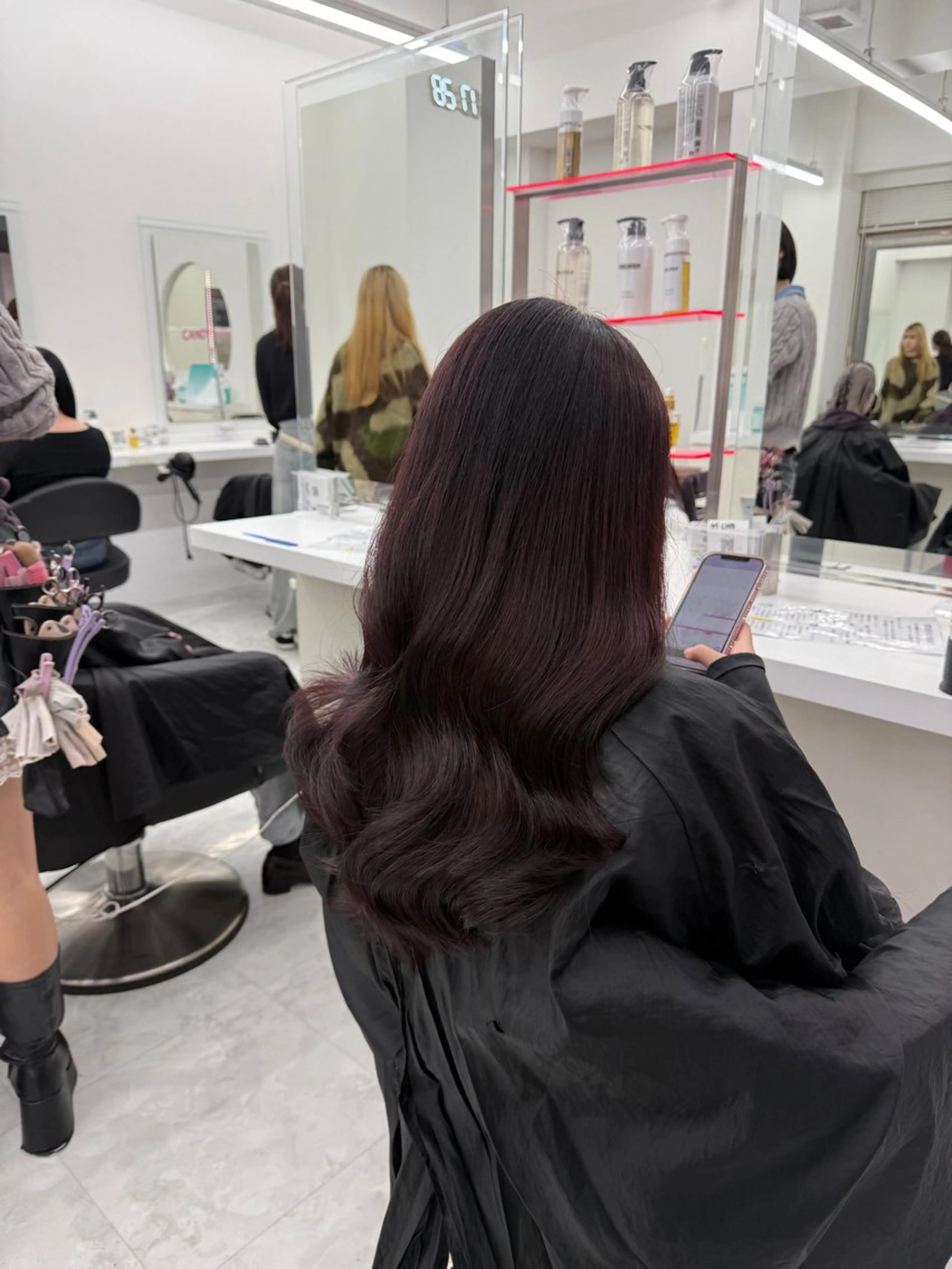 セミロング カラー ヘアアレンジ ラベンダーカラー ピンクカラー ピンクラベンダー カット ヘアカラー トリートメント ヘッドスパ ヘアセット 🎀Girly艶髪カ ラー🎀Harukaのヘアスタイル