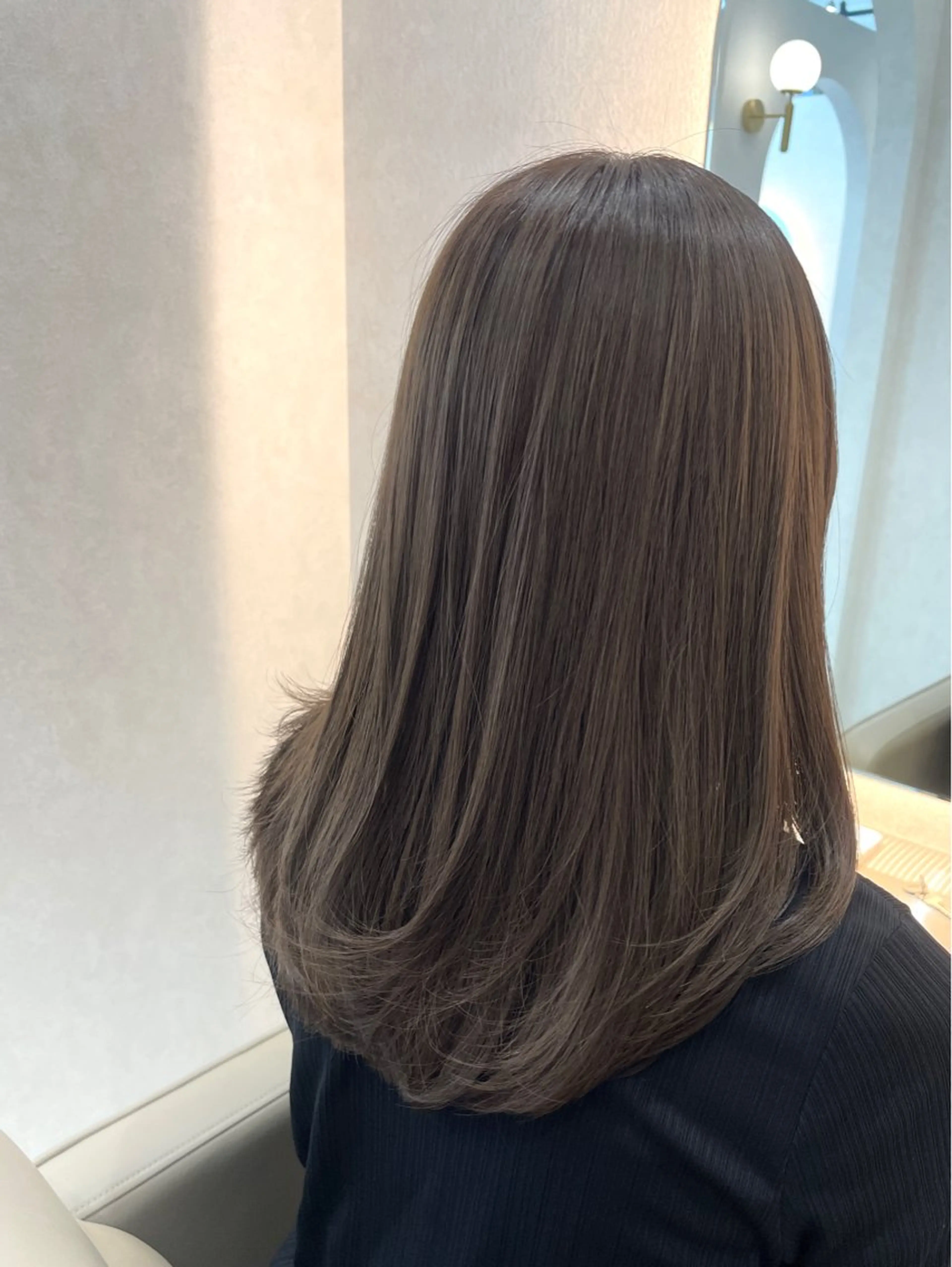 【カットなし】ブリーチなしダブルカラー+髪質改善inケアカラーの写真