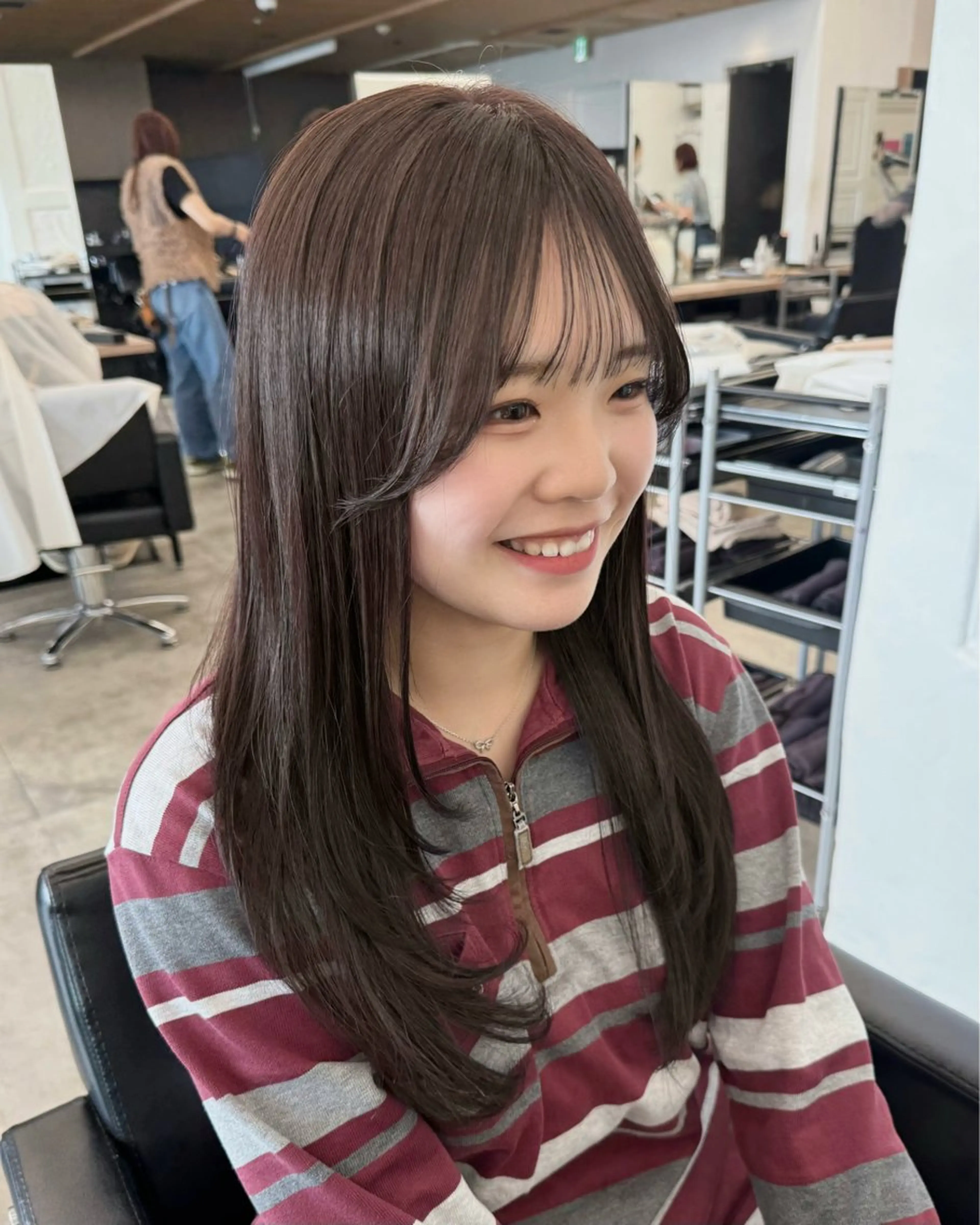 ロング カラー カット ヘアカラー トリートメント レイヤー/顔まわり/ 透明感/kana🩰のヘアスタイル