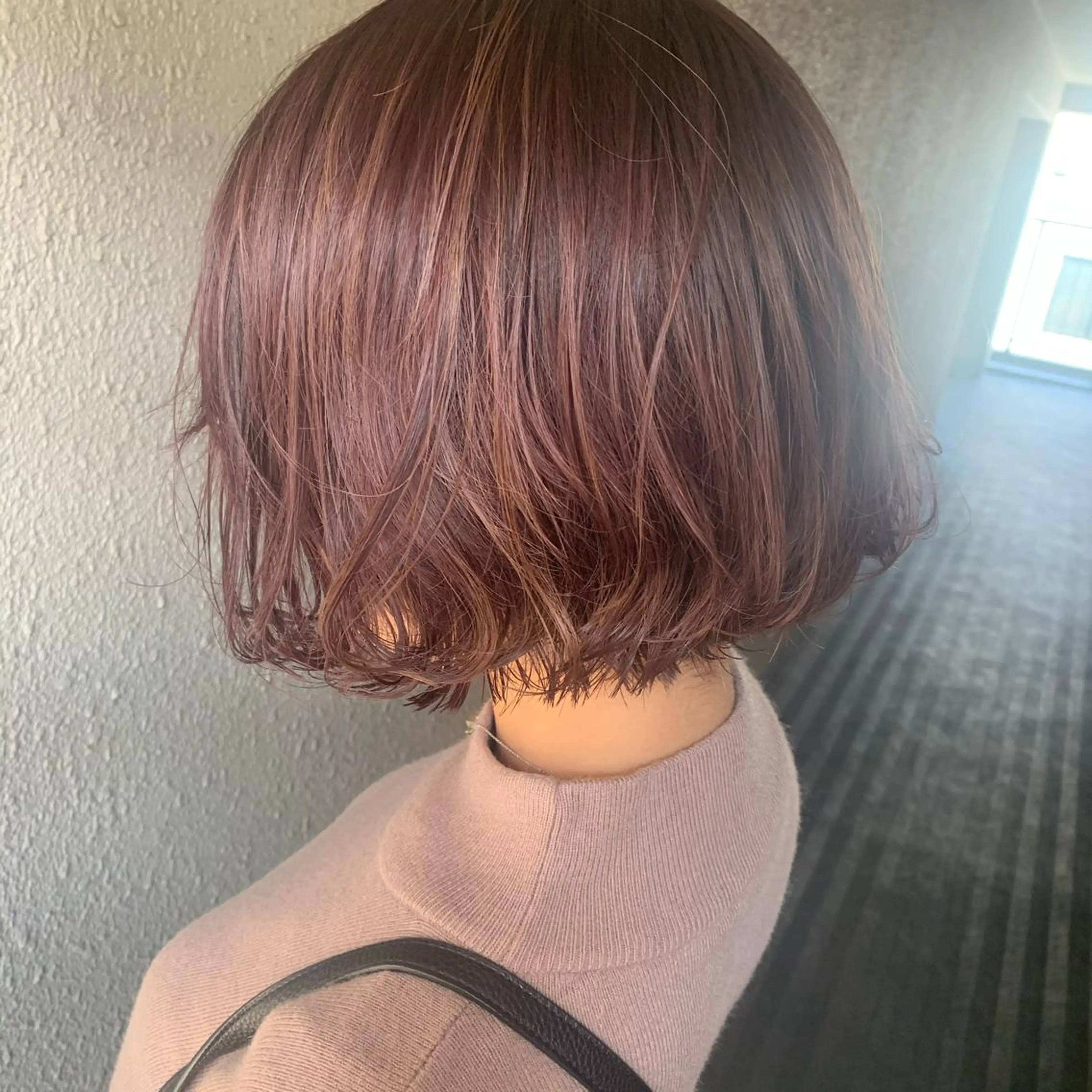 ショート カラー ラベンダーカラー ボブ カット ヘアカラー chouette/ 根本優希のヘアスタイル