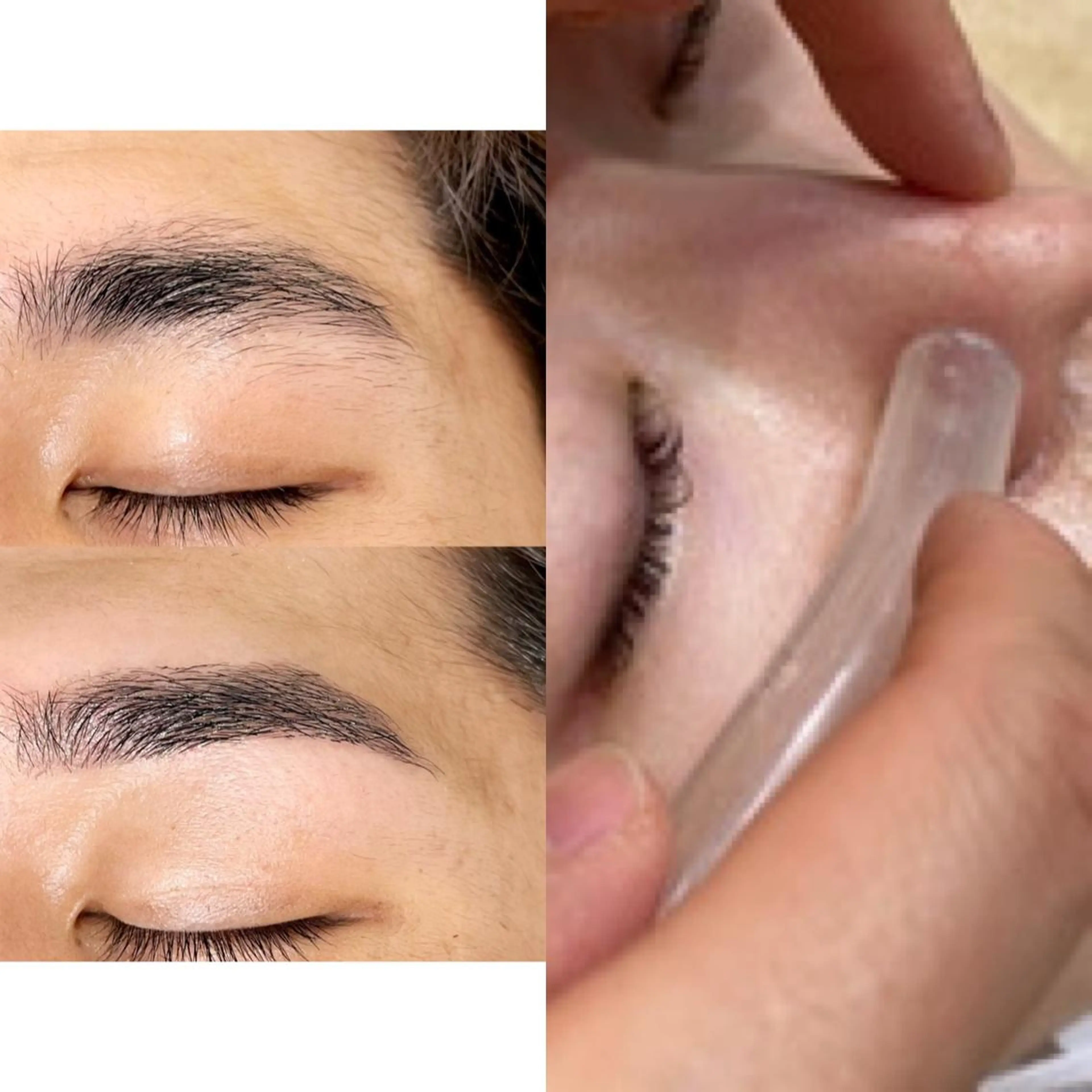 メンズ アイブロウ ワックス脱毛 眉カット 中目黒 眉毛&マツパ HARUNA🌷のマツエク・マツパデザイン