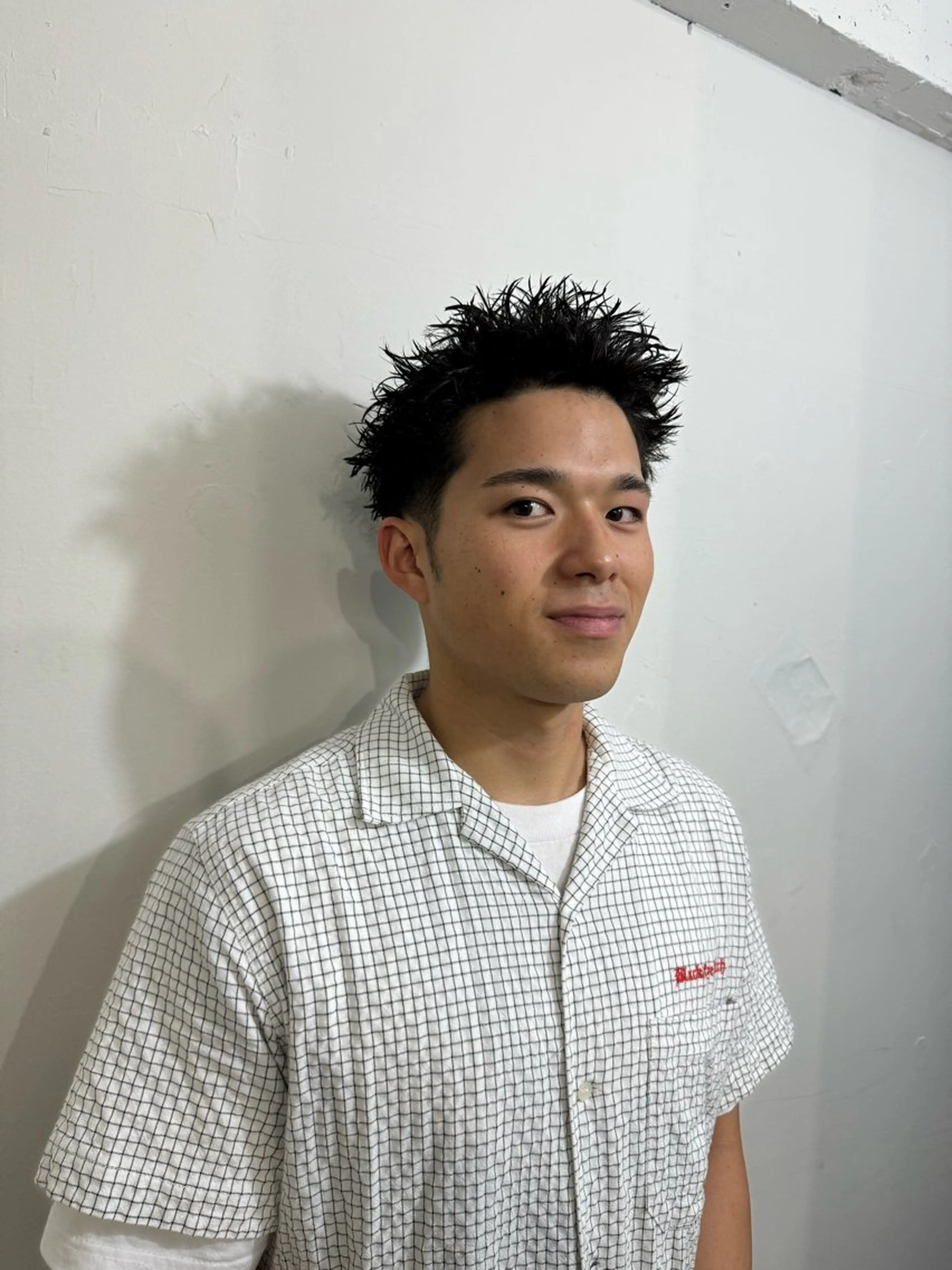 ミディアム パーマ Mericanbarbershop fuk所属・山田 勝士のヘアスタイル