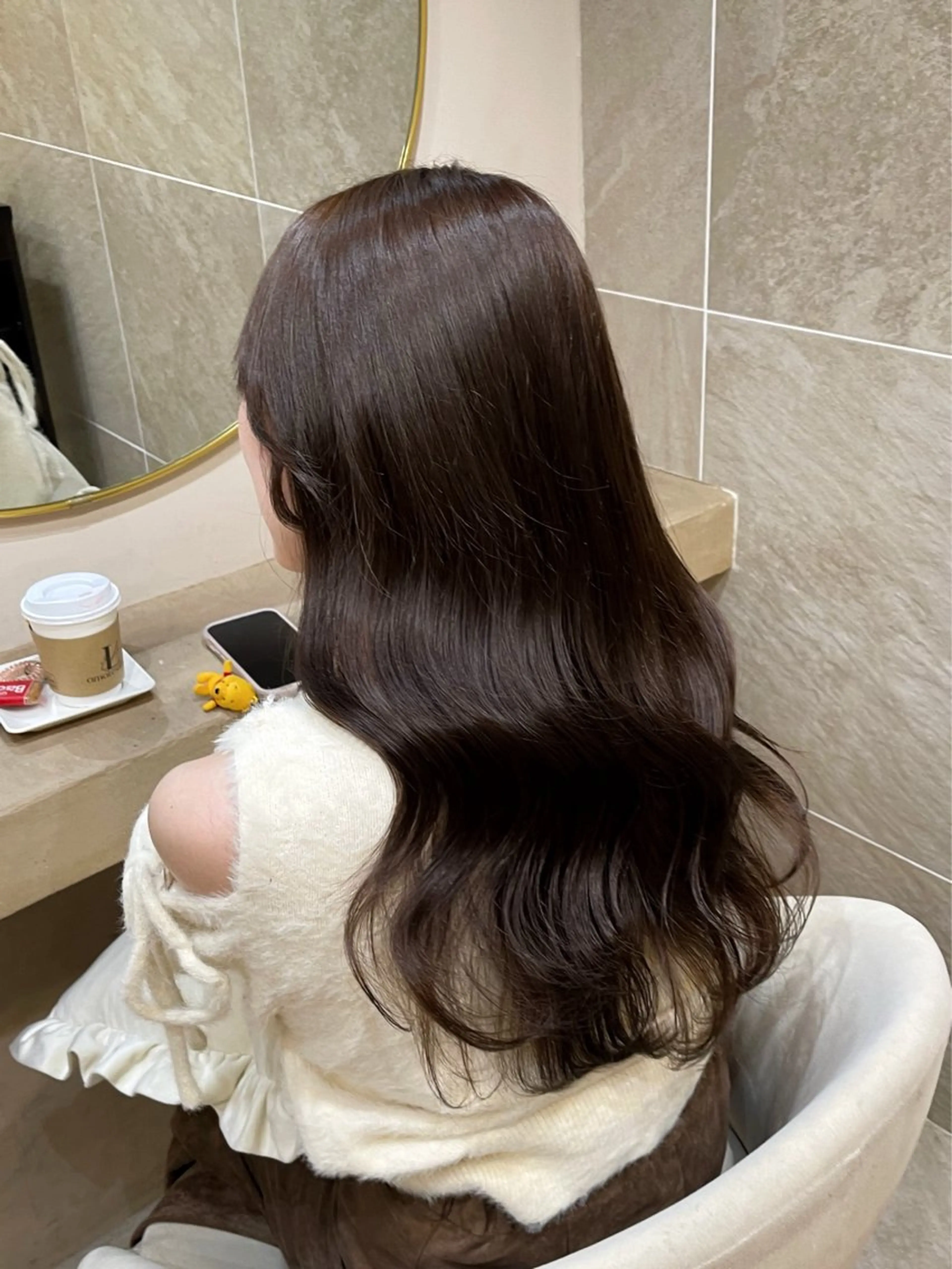 セミロング レイヤーカット 🍑韓国girly Saaya🍑🪄のヘアスタイル