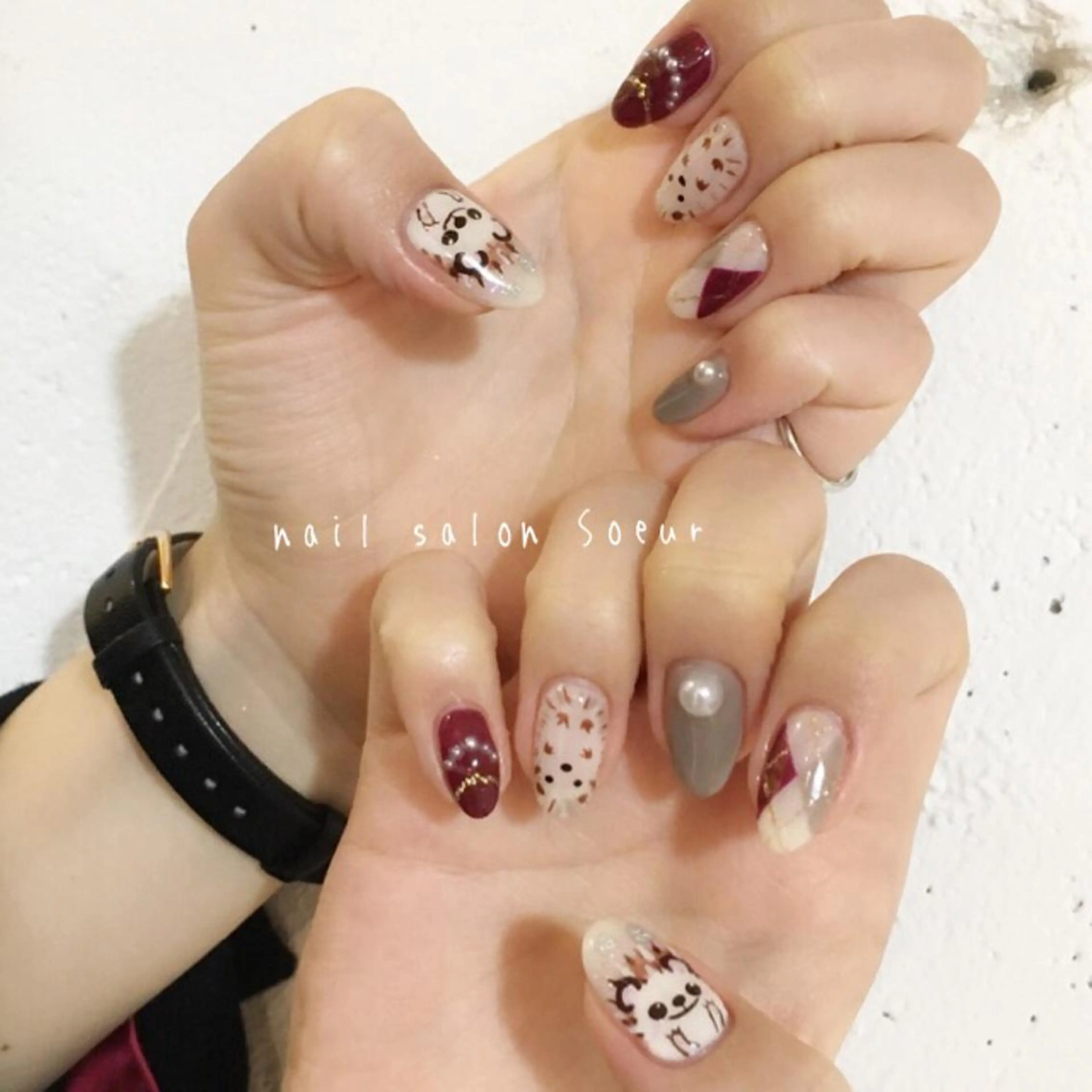 ネイル アートネイル ジェルネイル 持ち込み ハンドネイル nail salon Soeurのネイルデザイン