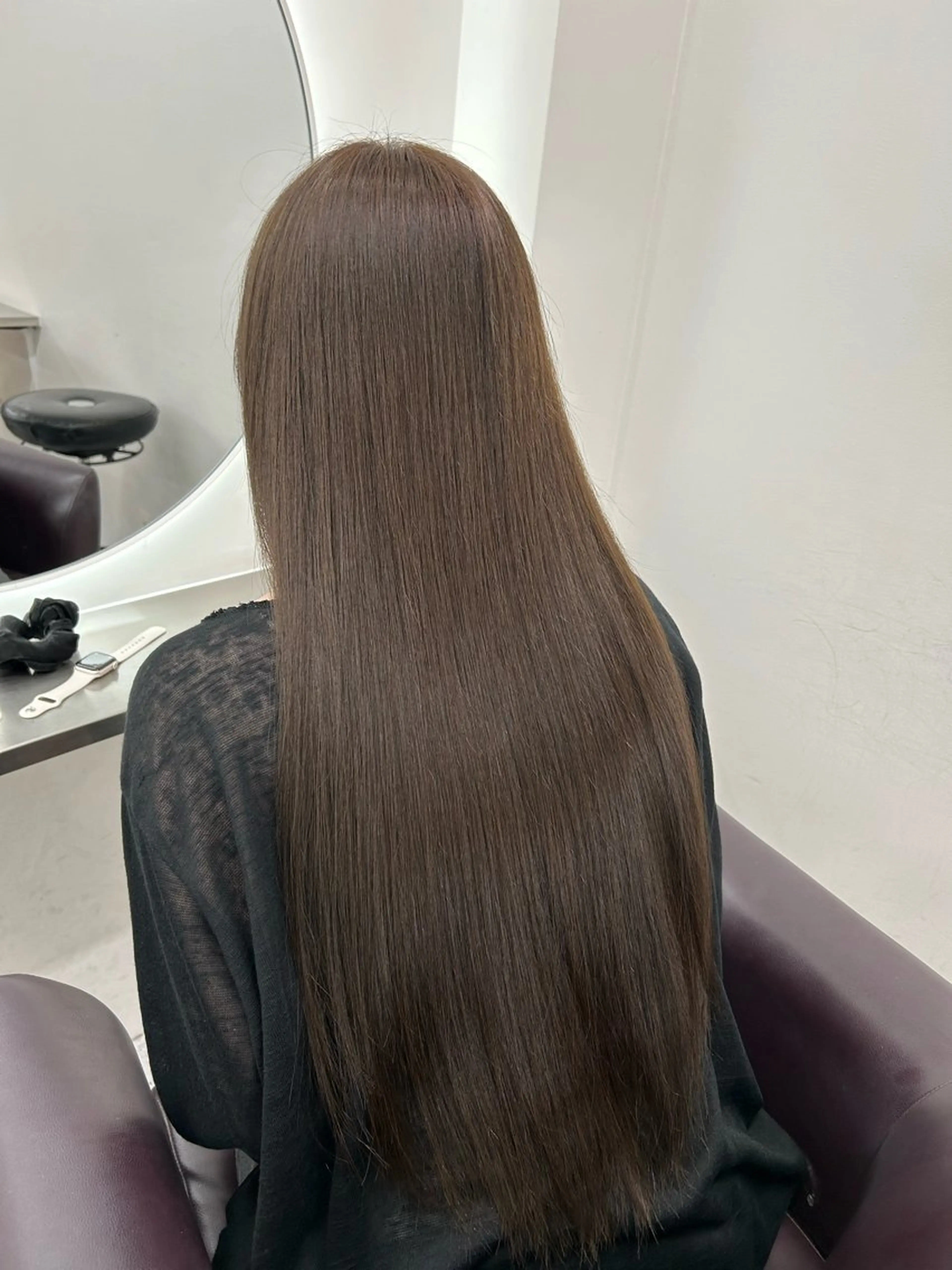 ロング カラー ヘアアレンジ ベージュカラー オリーブベージュ 銀座terrace所属・🫧透明感／艶カラー 🫧Ryuseiのヘアスタイル