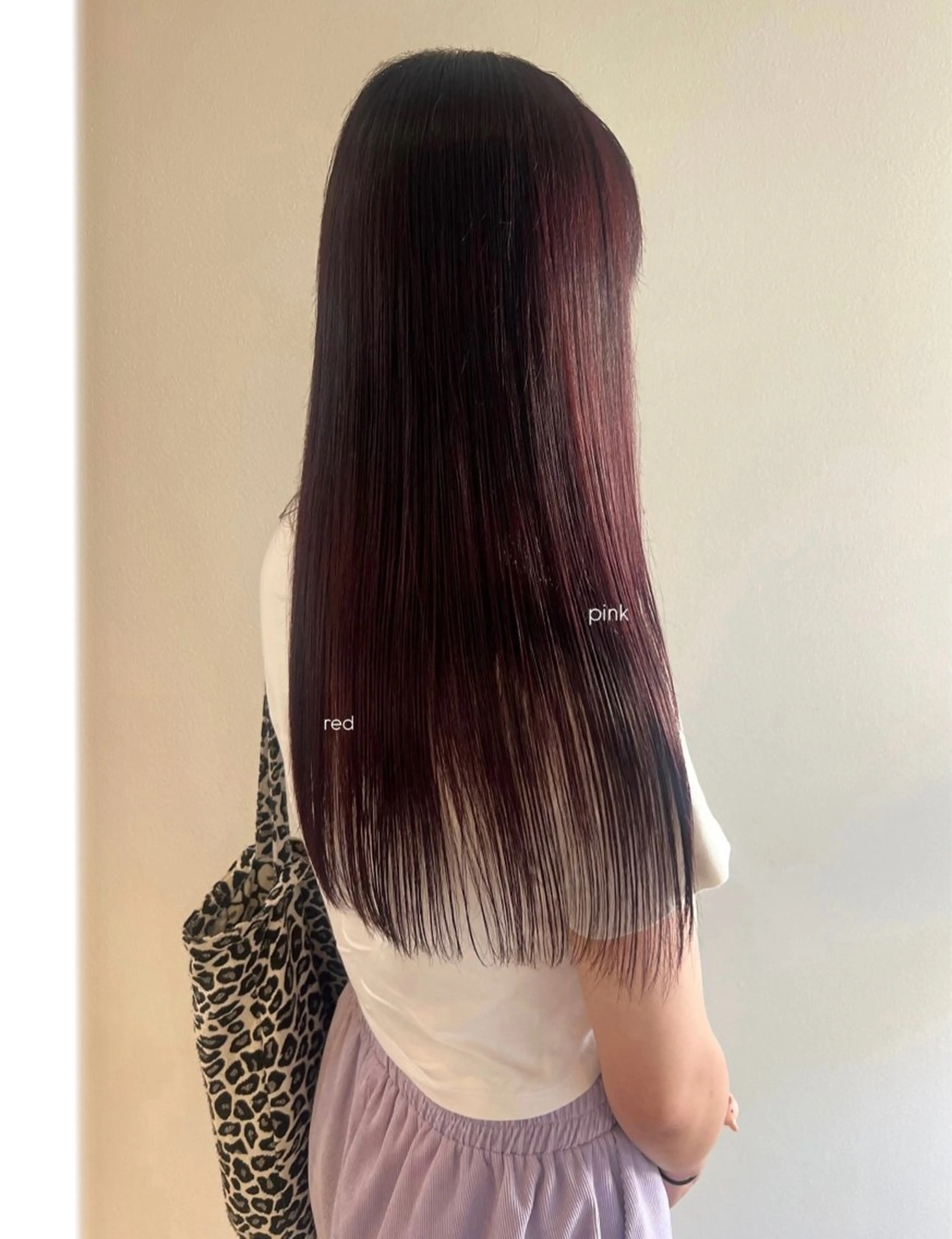 ロング カラー ピンクカラー レッドカラー PORT所属・結菜 / portのヘアスタイル