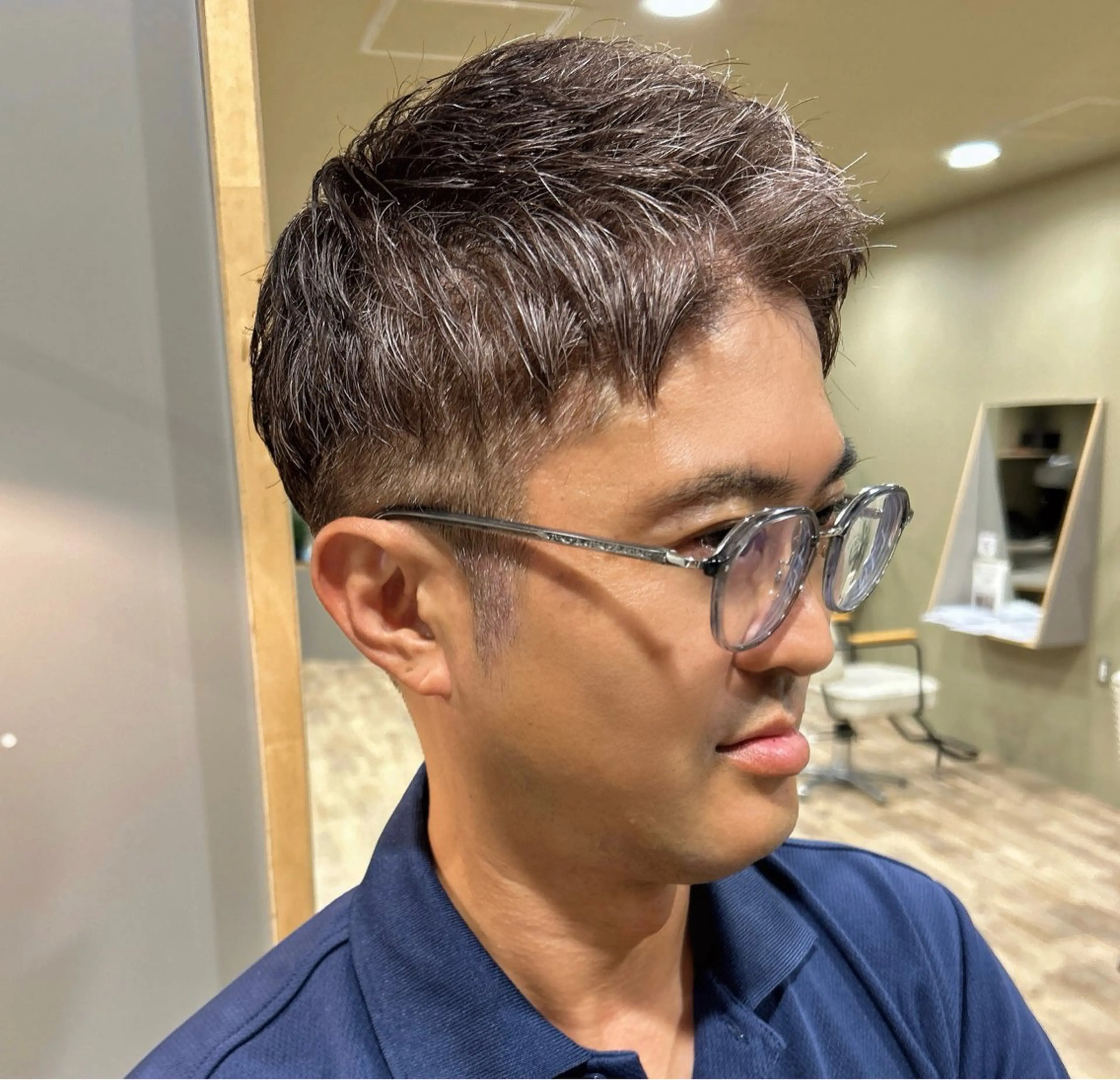 メンズ似合わせカット＆白髪ぼかしカラーの写真