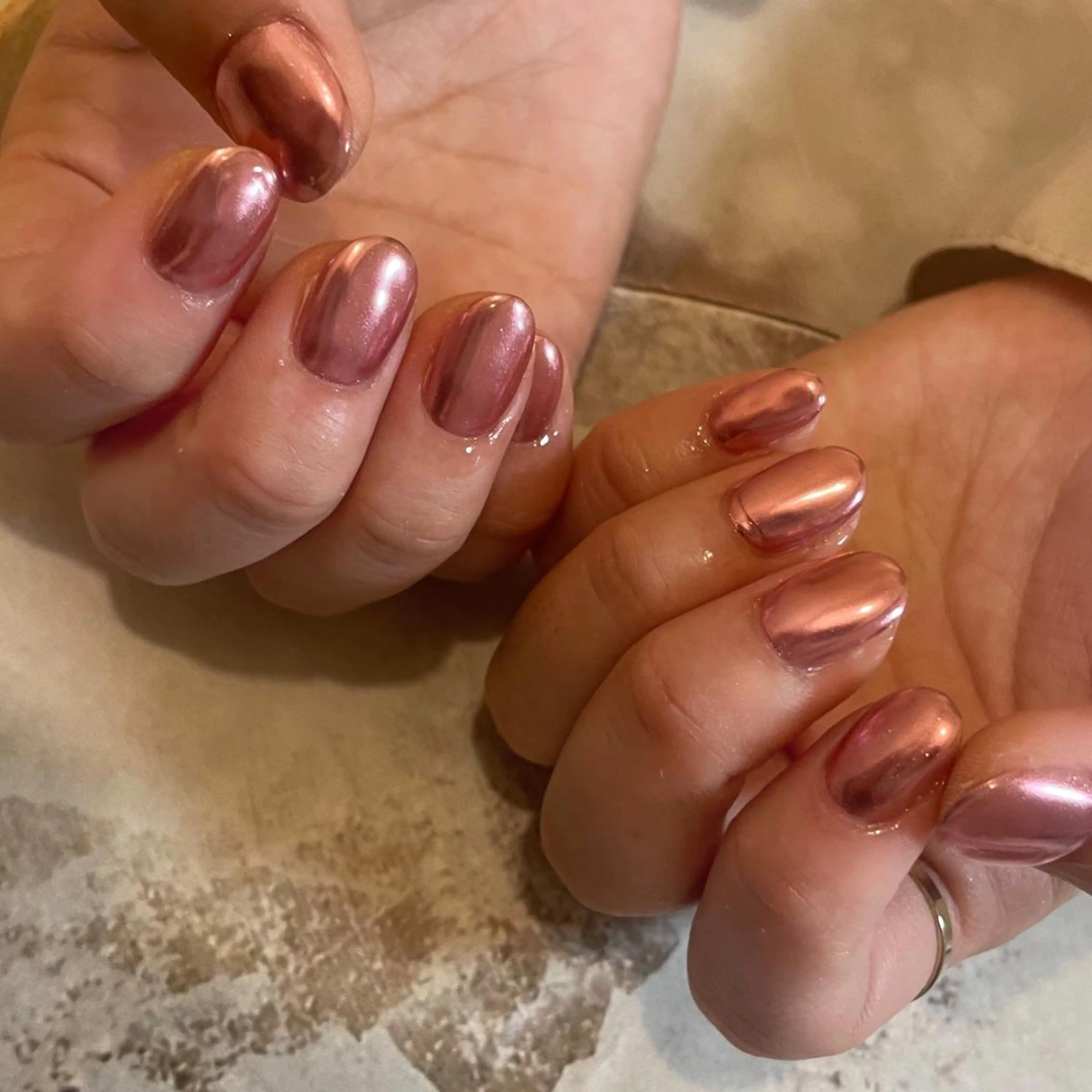 ネイル ミラーネイル ピンク ハンドネイル Classy【クラッシー】所属・Classy: Mizukiのネイルデザイン