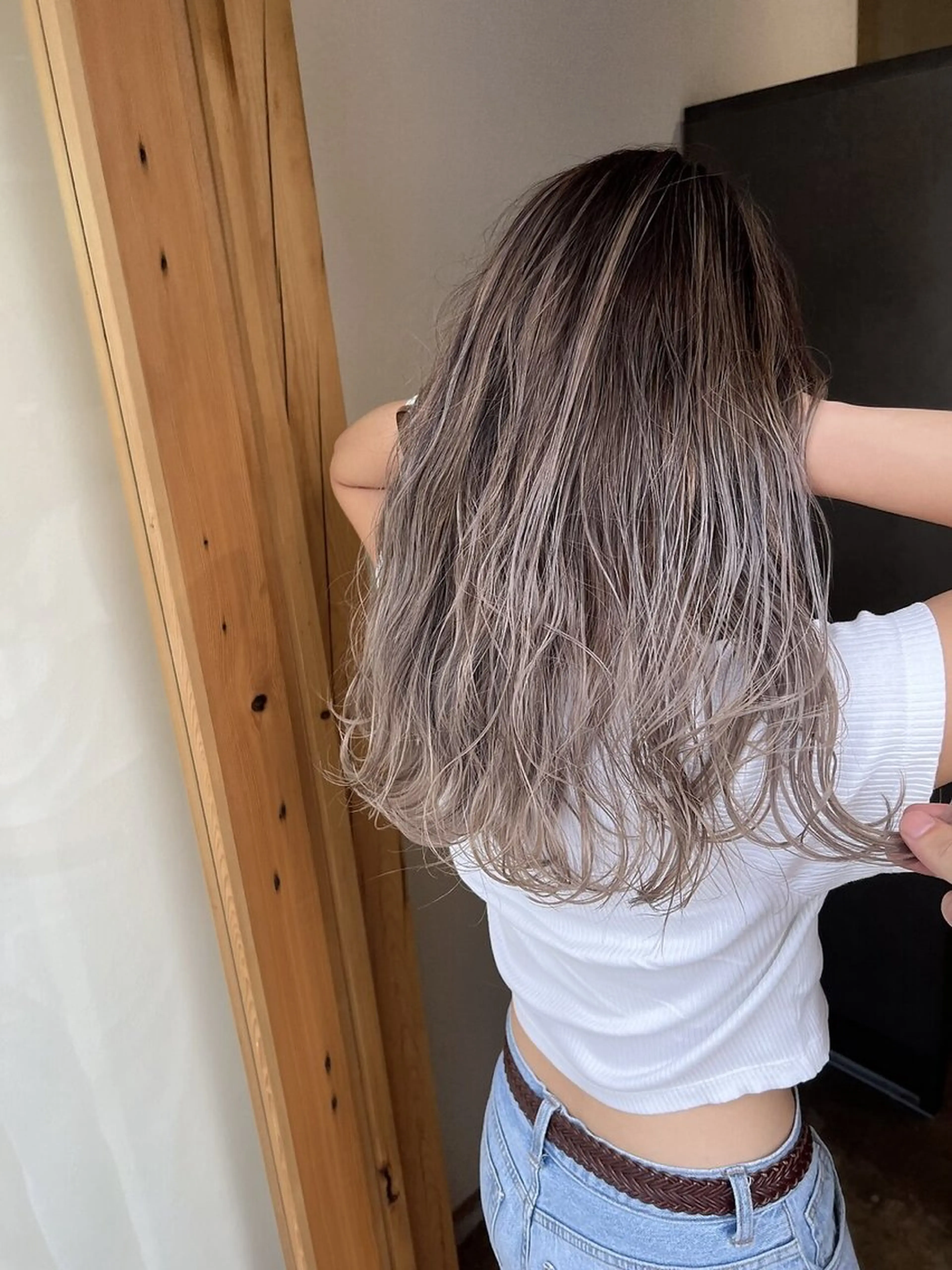 ロング カラー MEGU💓艶髪 レイヤー💓韓国風のヘアスタイル