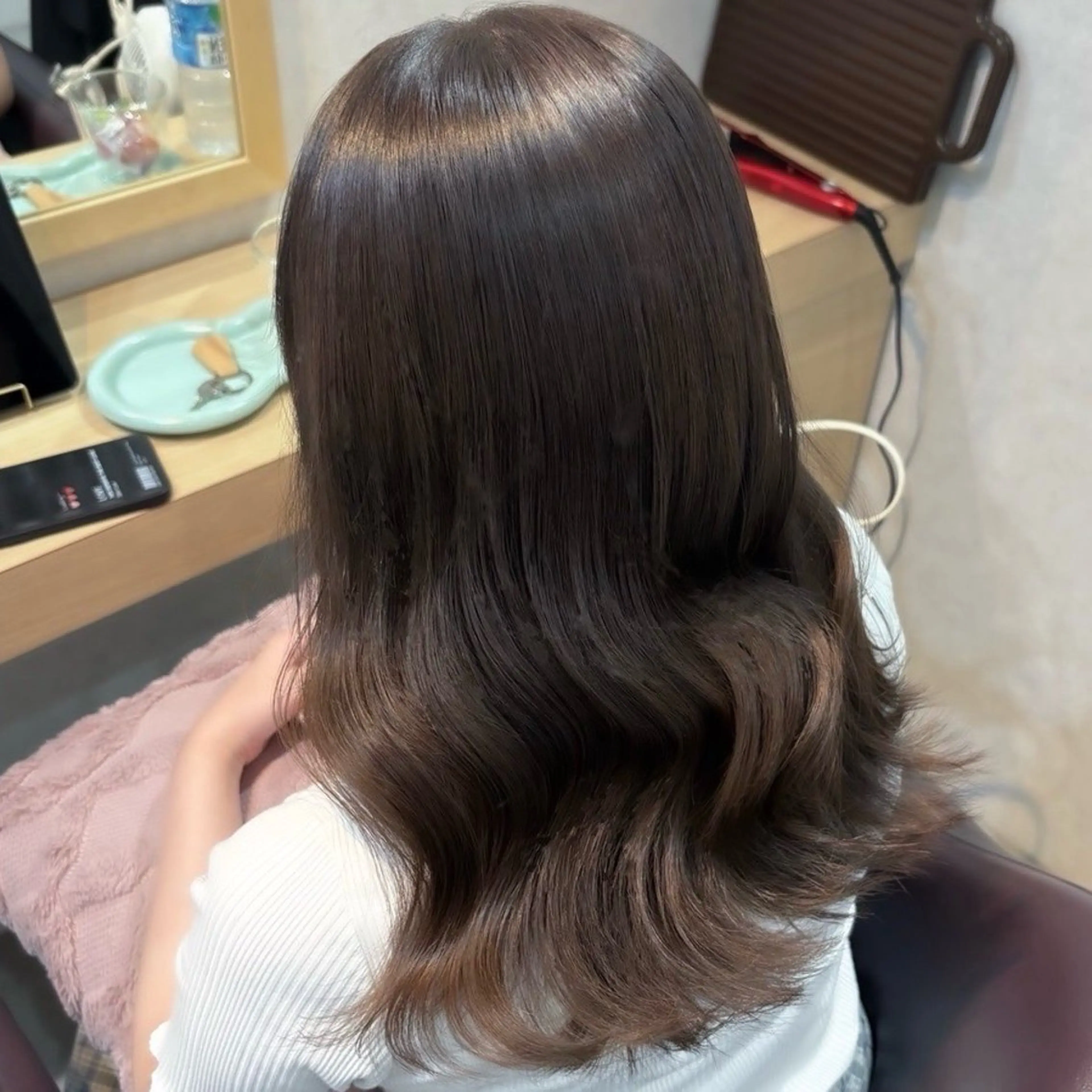 セミロング カラー カット ヘアカラー トリートメント ブラウンカラー 🫧tomoka🫧のヘアスタイル