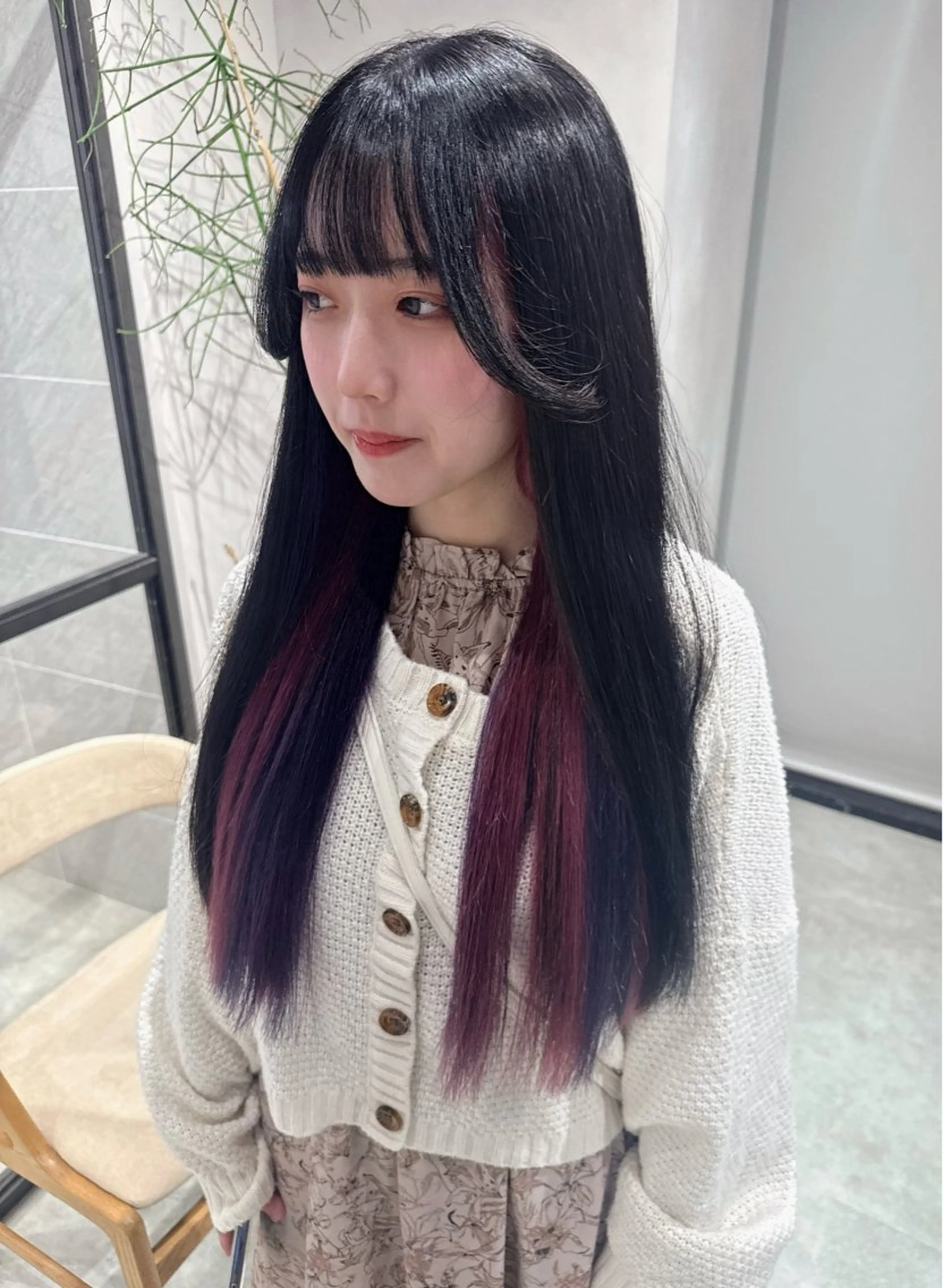 カラー インナーカラー ピンクカラー カット ヘアカラー トリートメント 透明感カラー✨艶髪 制作🌱山根あゆみのヘアスタイル