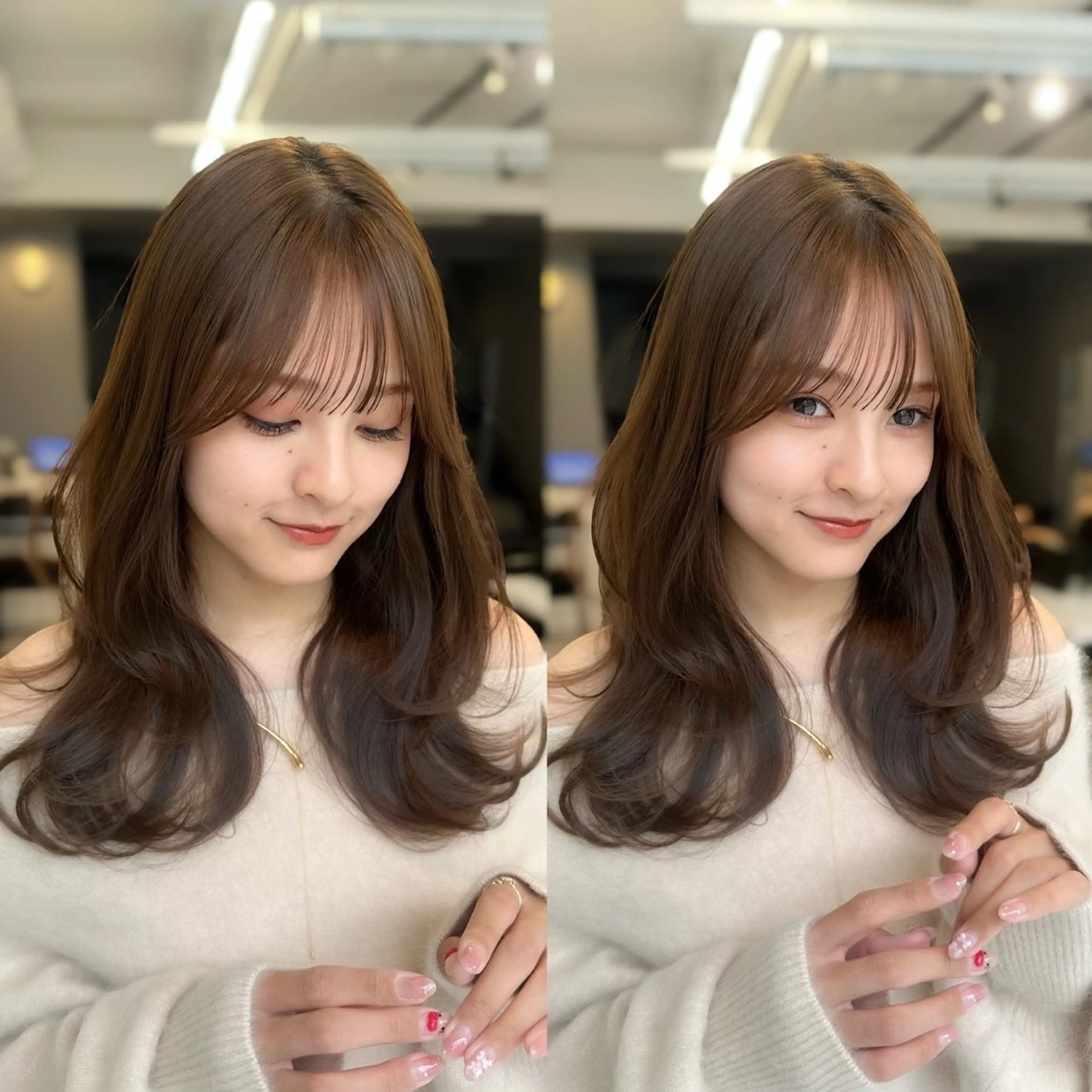 ロング カラー kei/透明感カラー /縮毛矯正/メンズのヘアスタイル