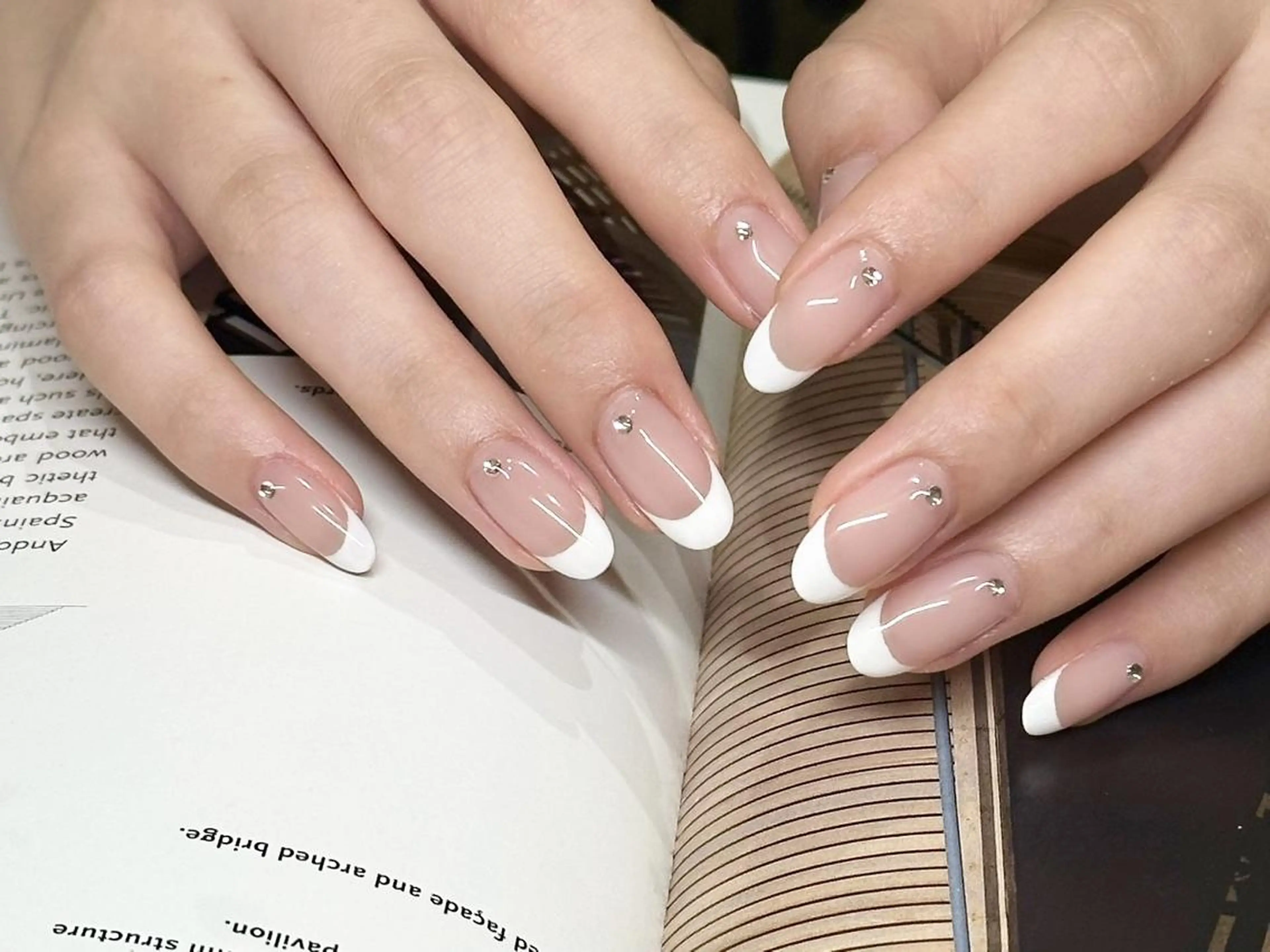 オフなし🩵フレンチネイルの写真