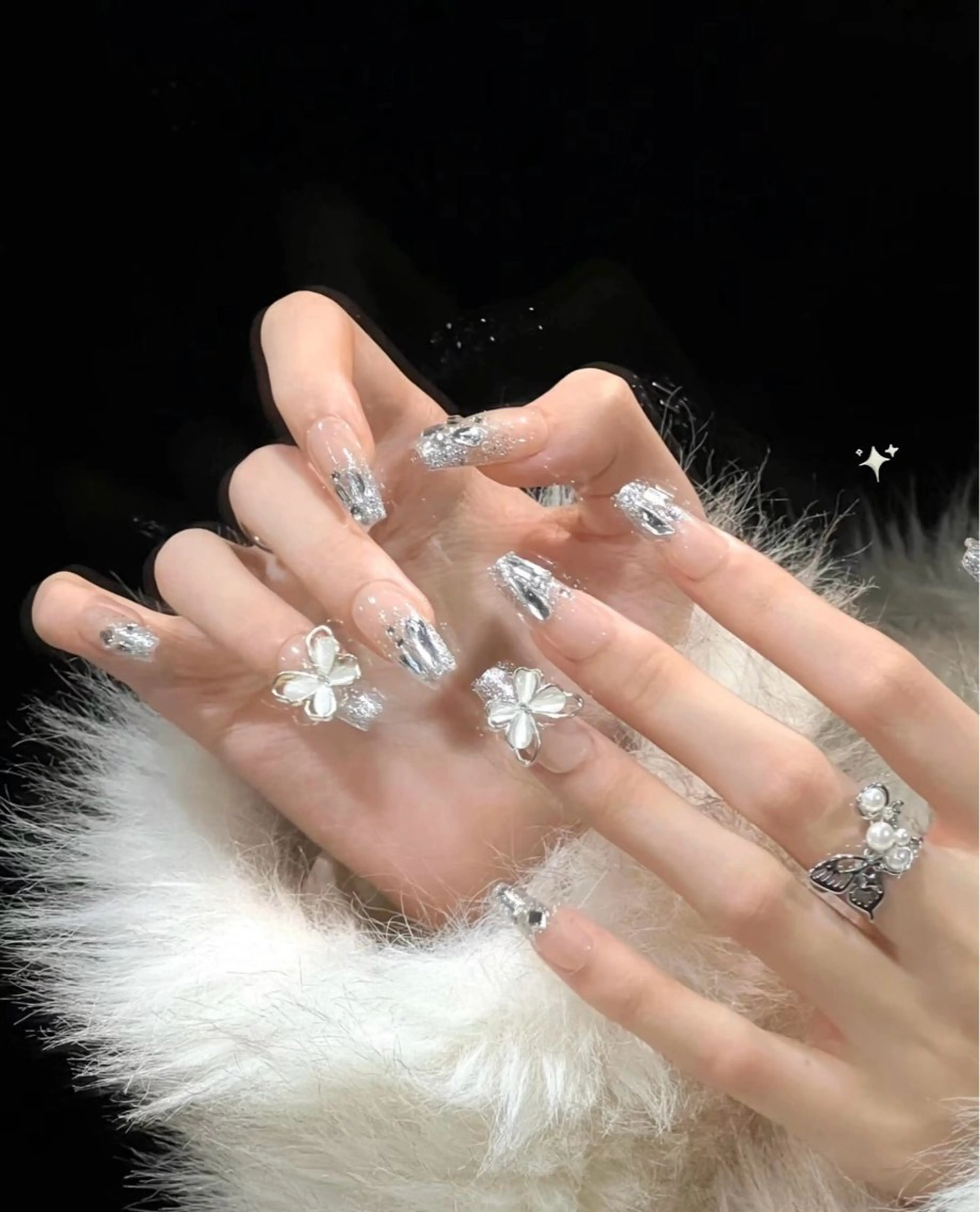 【HAND】チップ長さだし+定額デザイン¥14000→¥12000の写真