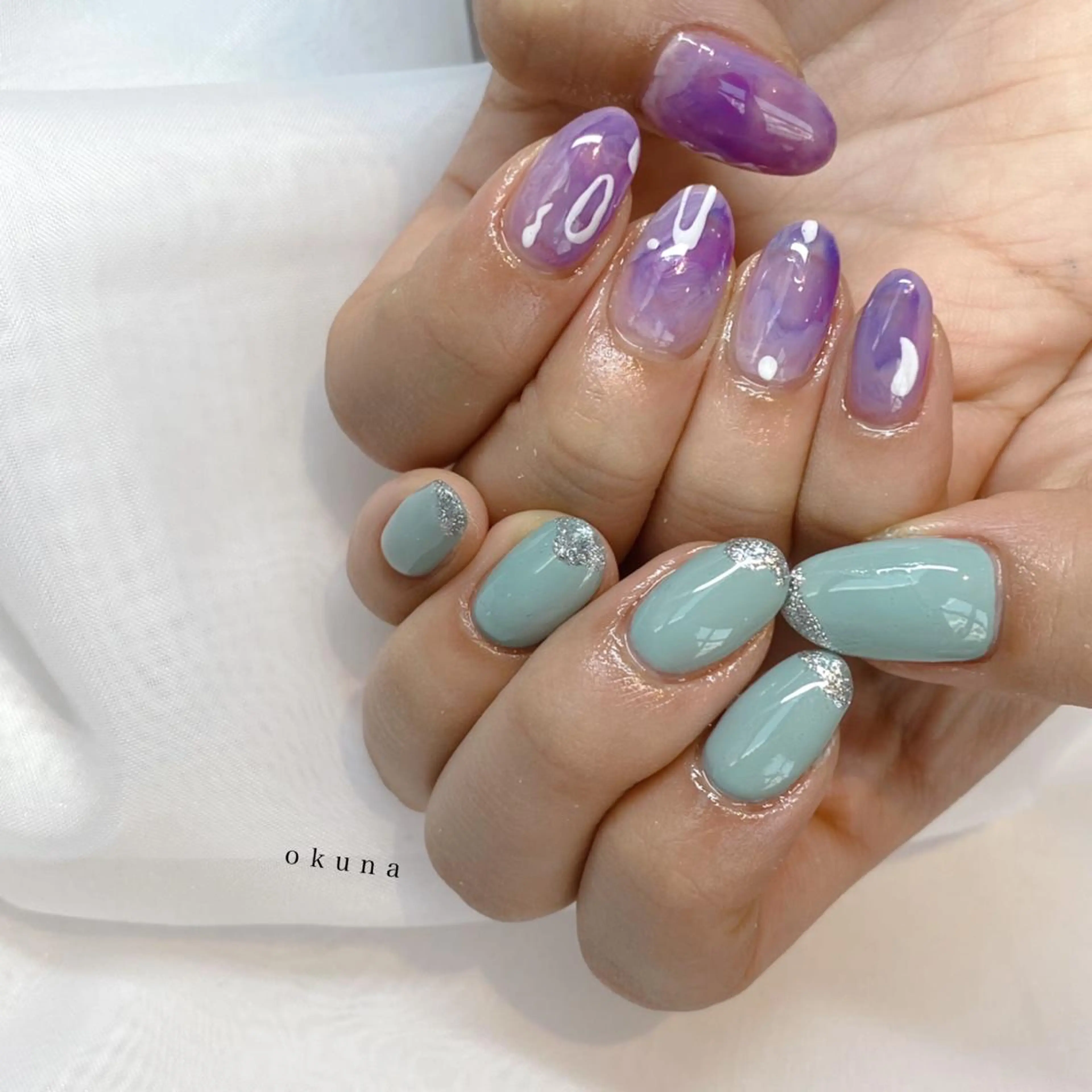 ネイル ニュアンスネイル ハンドネイル パンチャパンチャ ネイルサロンのネイルデザイン