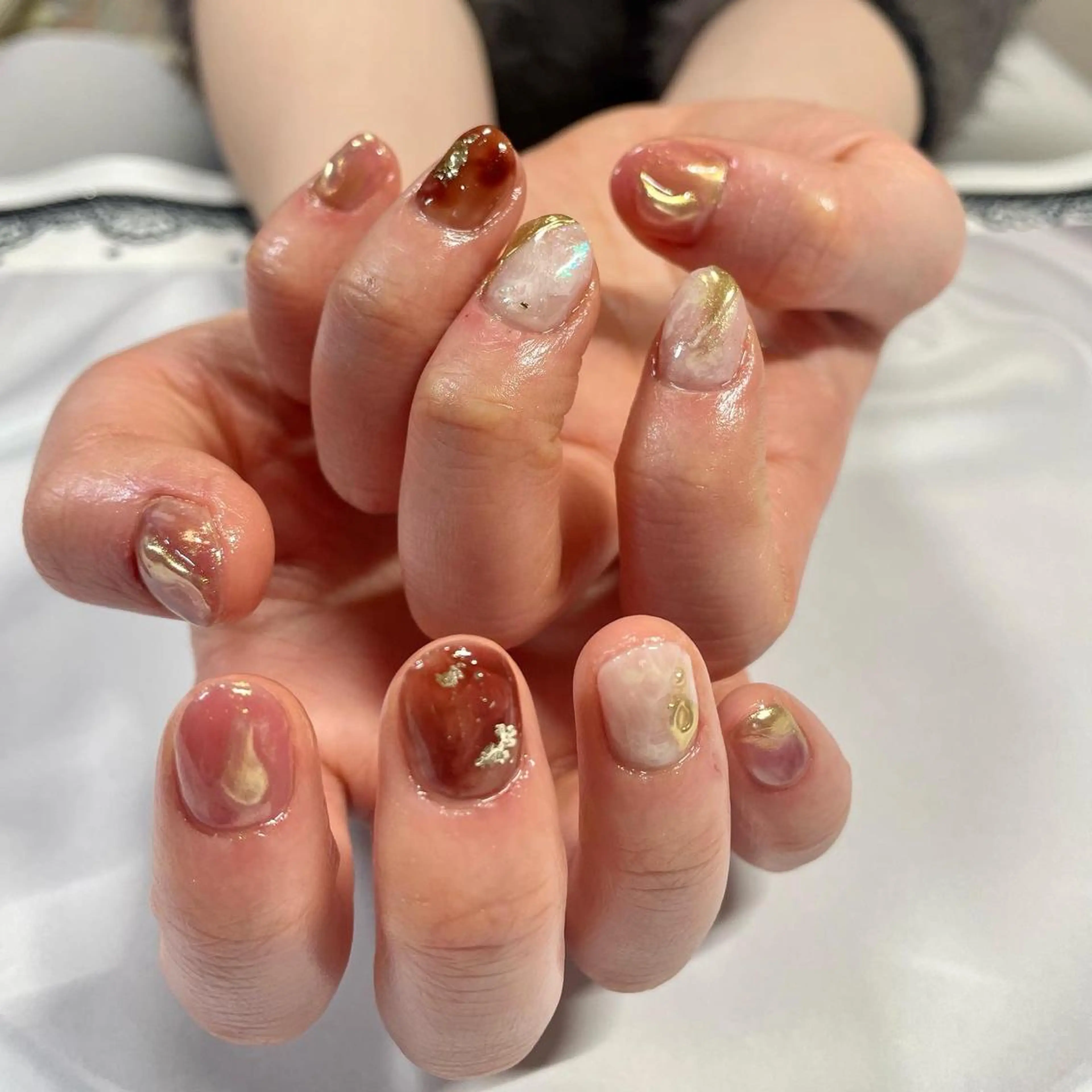 ネイル ニュアンスネイル 奥園 良恵のネイルデザイン