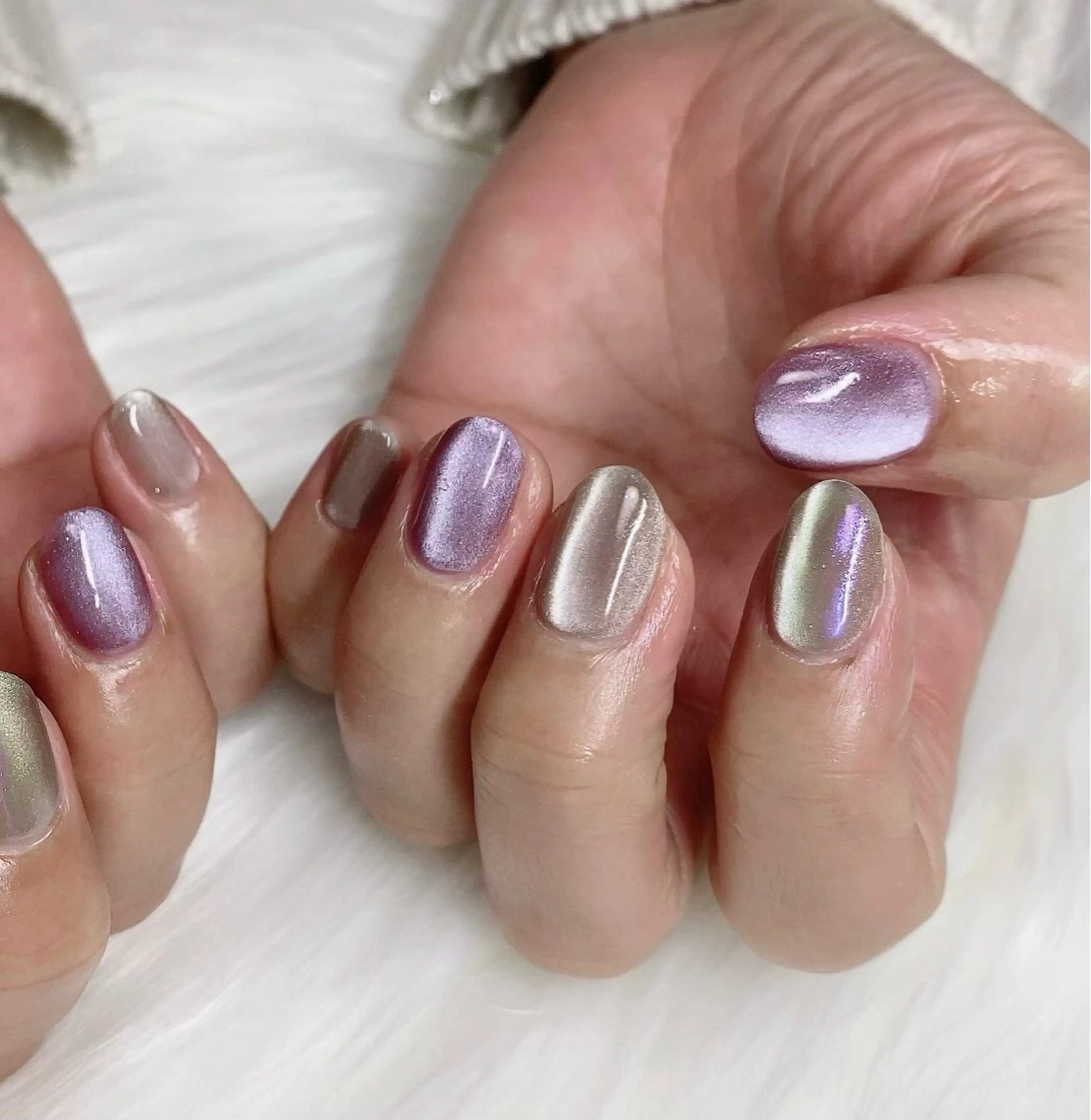 ミディアム ハンドネイル cattleya nailのネイルデザイン
