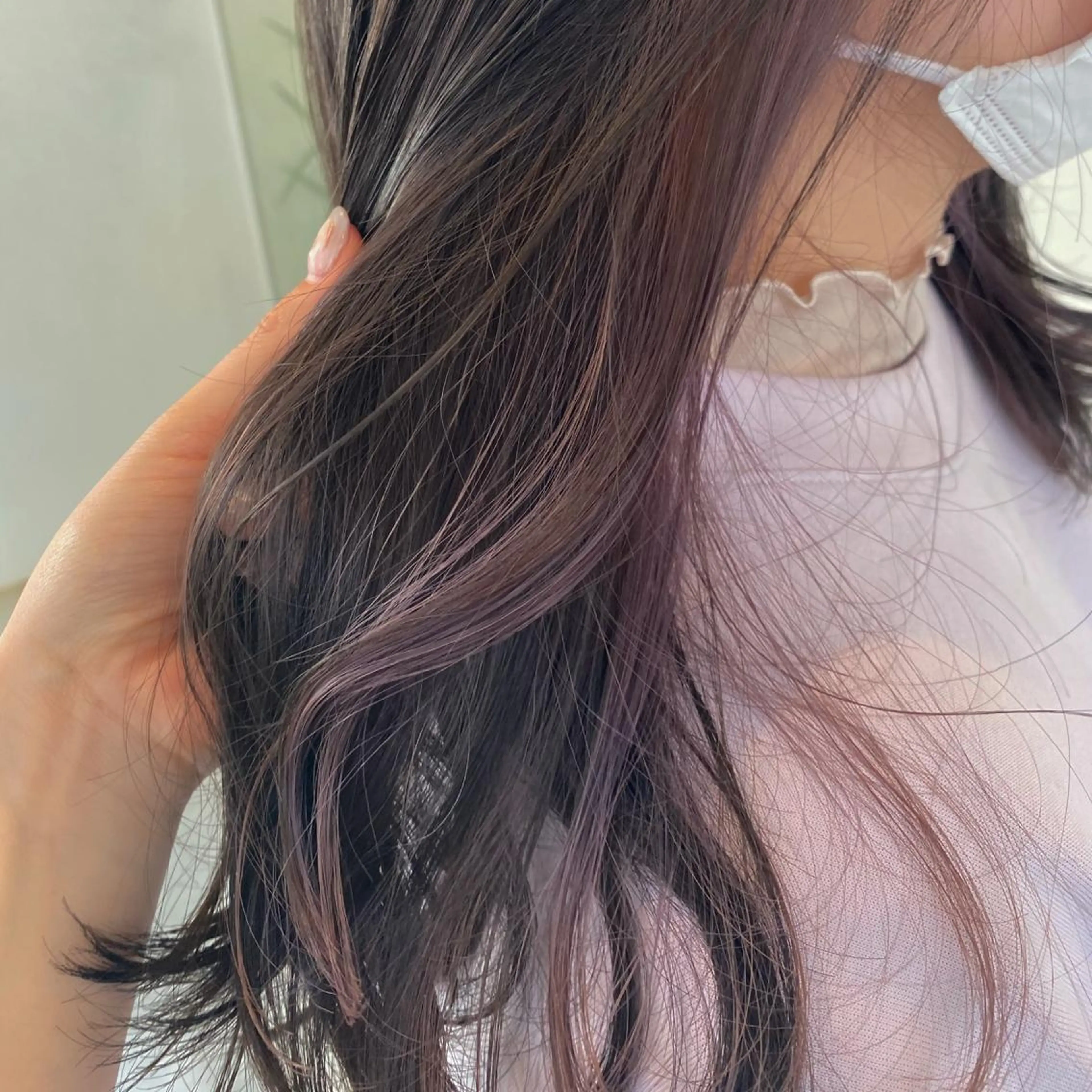 ロング カラー ヘアアレンジ 鹿児島 聖来のヘアスタイル