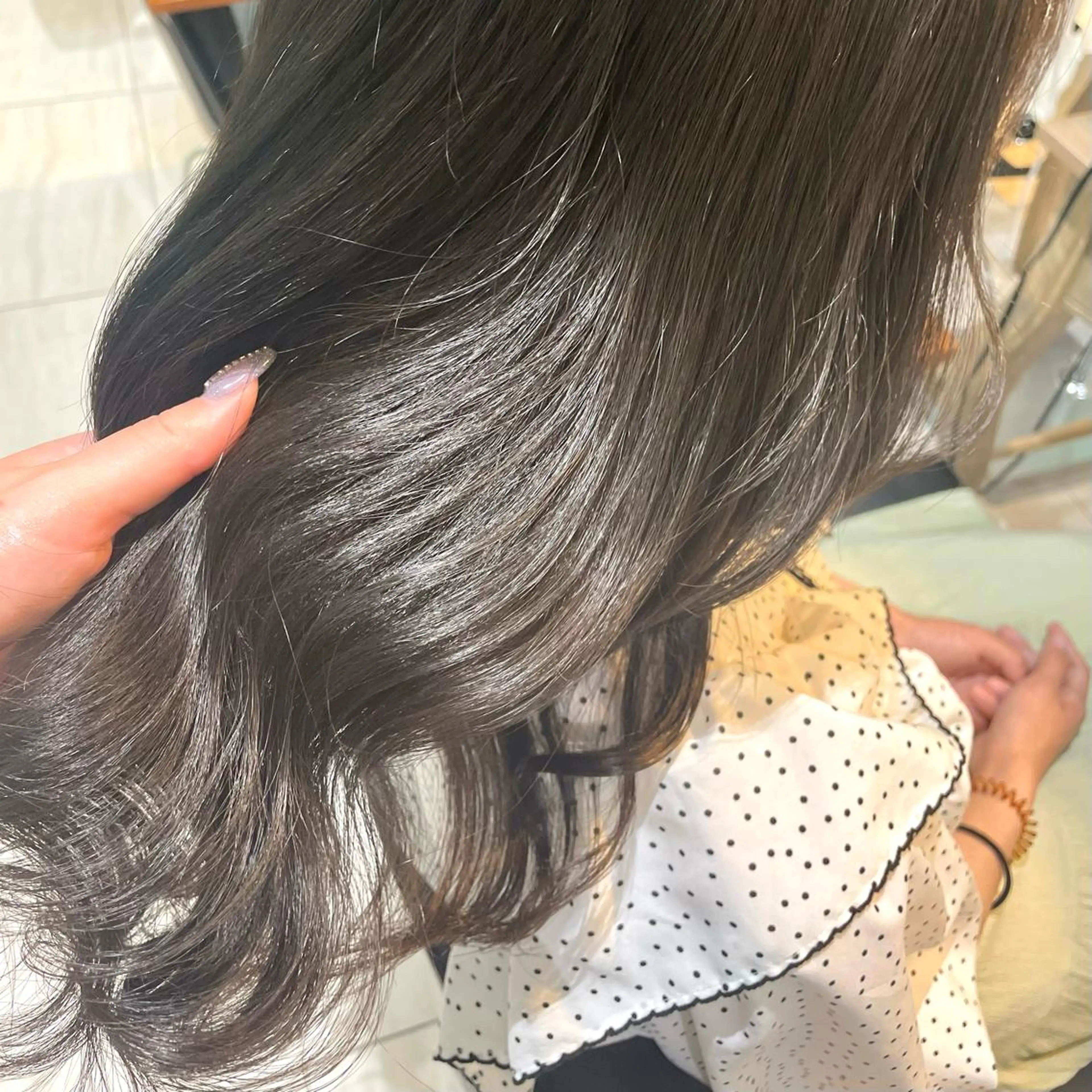 ミディアム 極艶透明感カラー🐰 髪質改善/出雲つぐみのヘアスタイル