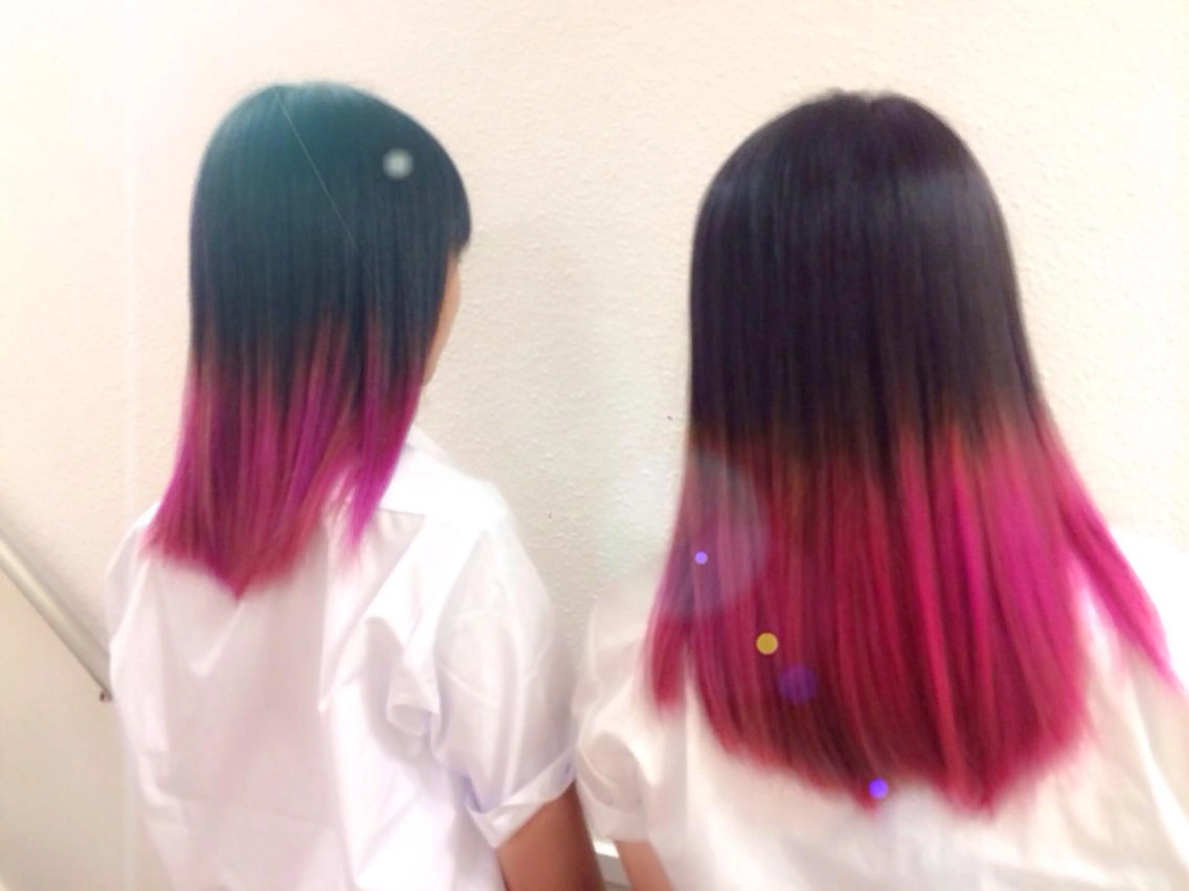 ミディアム セミロング ロング カラー にった みずきのヘアスタイル