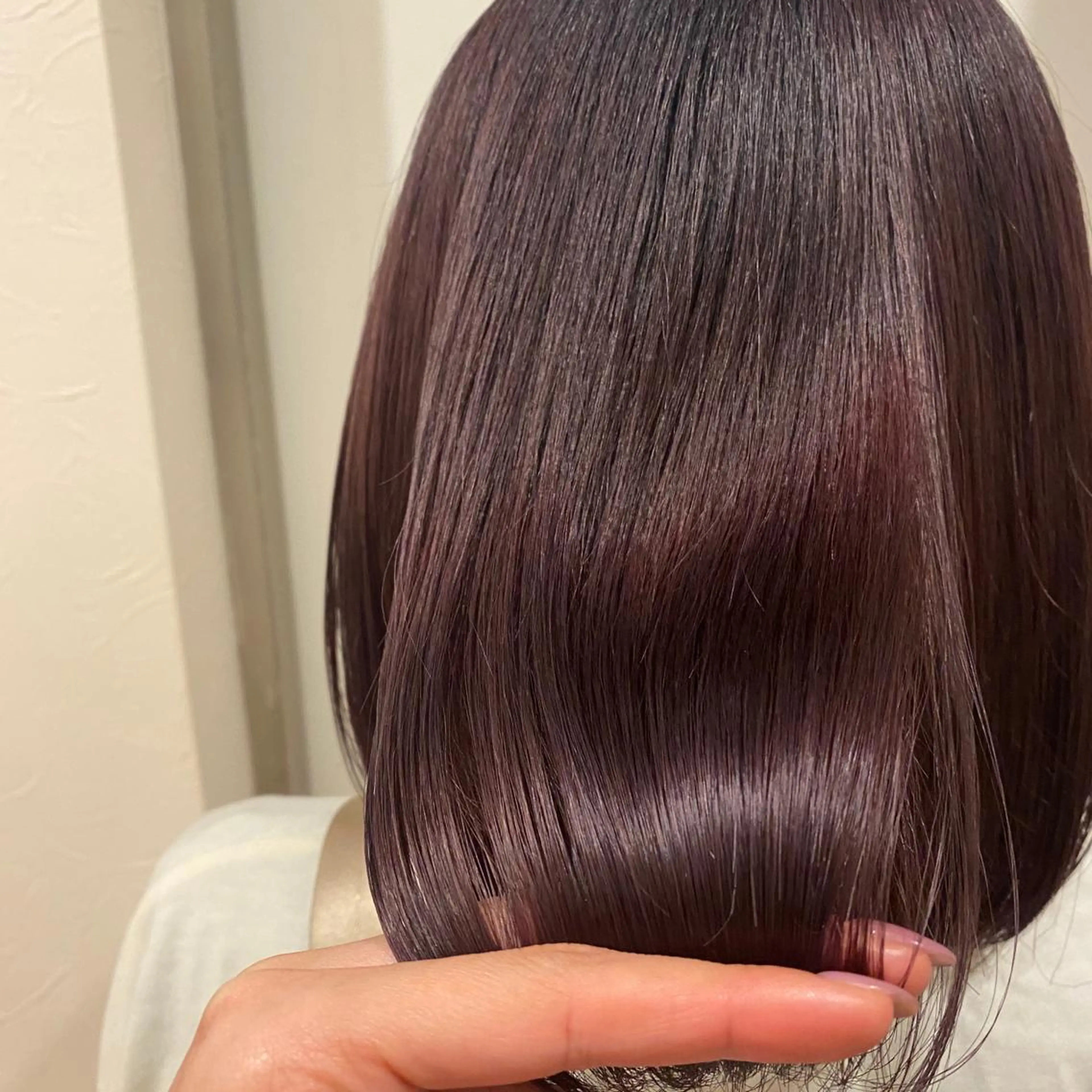 ミディアム カラー 韓国ヘア顔周りカット 艶髪ベージュtamaのヘアスタイル