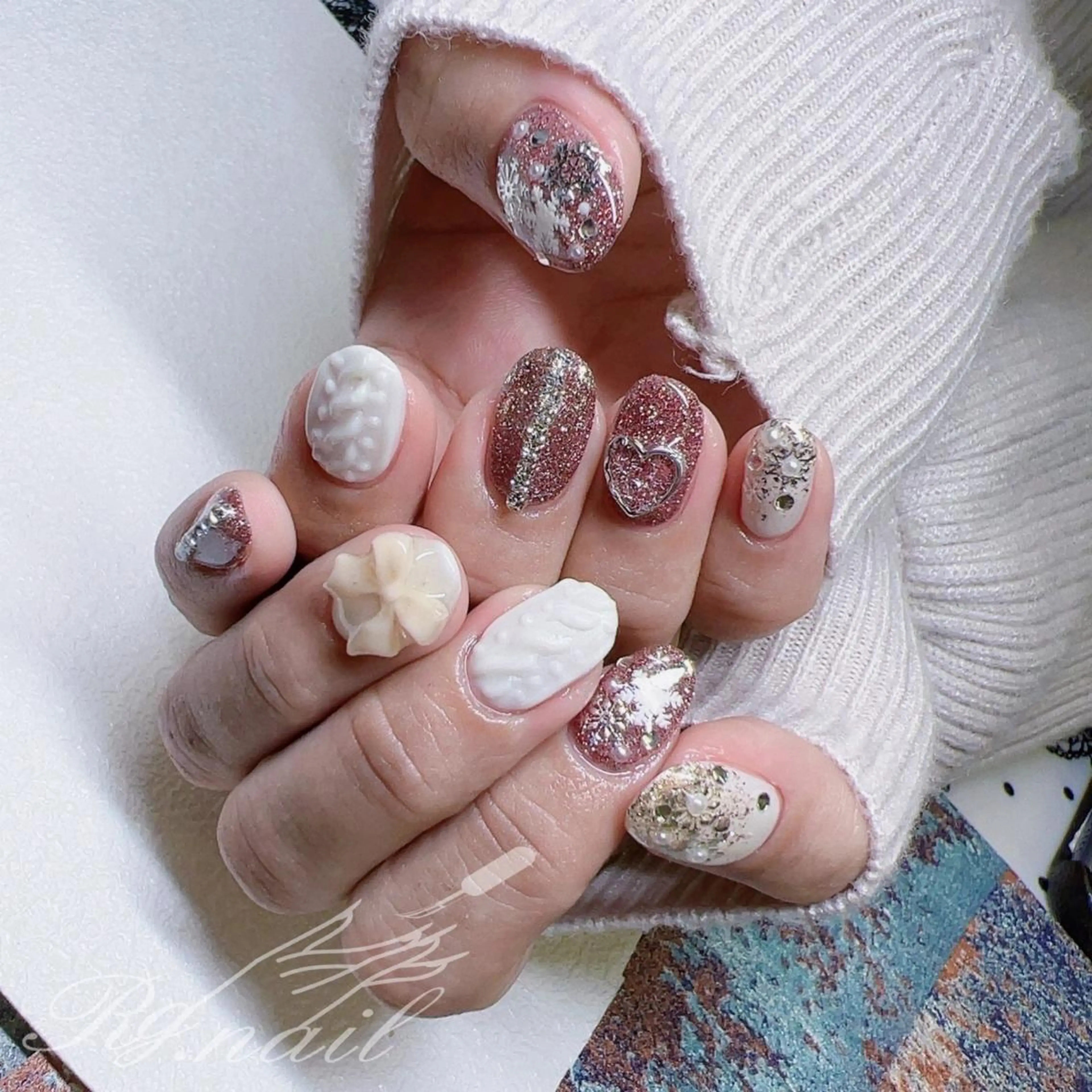 ネイル リボン Cho Artネイル所属・Cho Art ネイルのネイルデザイン