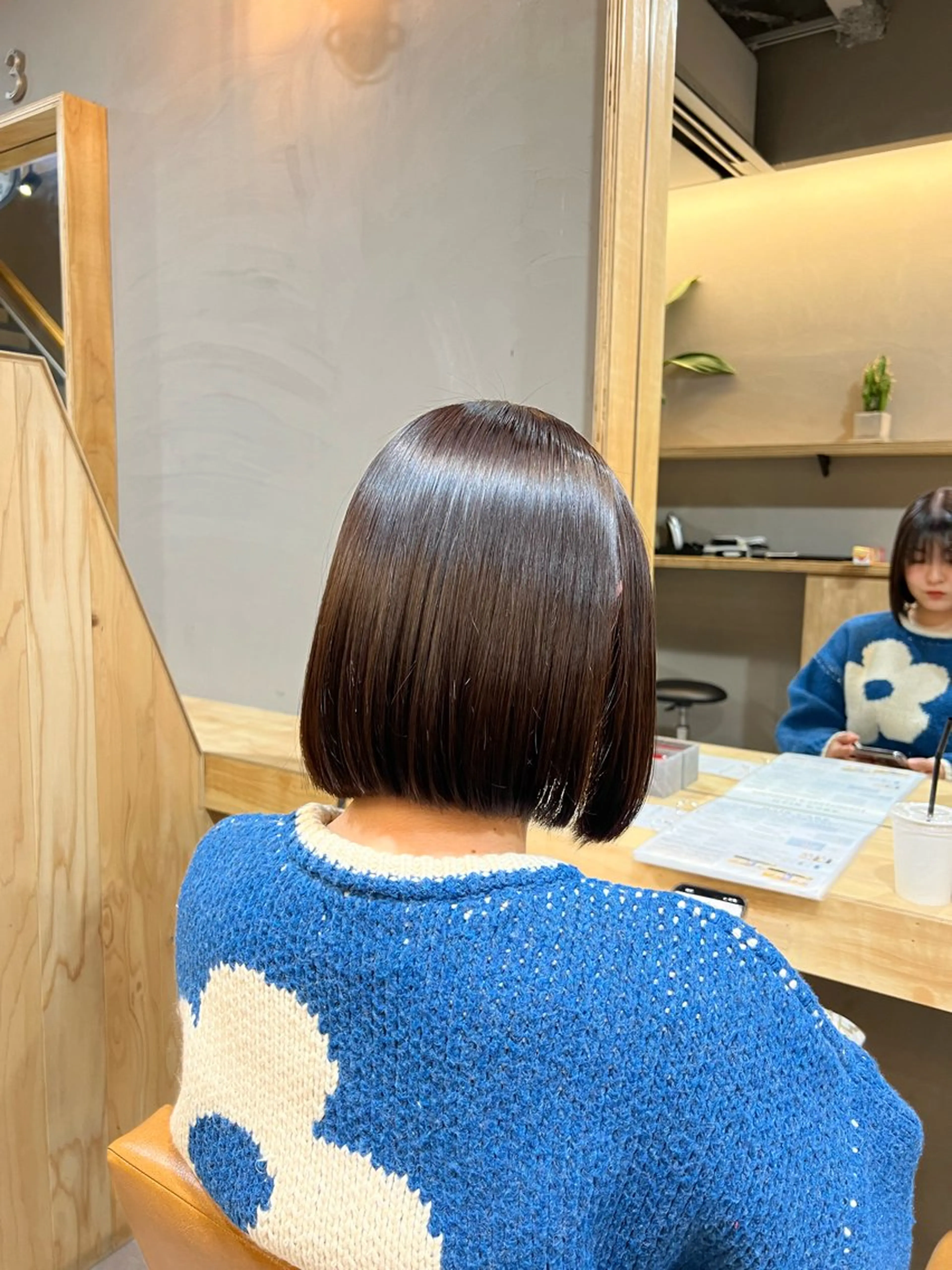 ショート カラー ボブ 髪質改善 縮毛矯正 神戸ボブ✂️ ioe三宮/田 伸佳のヘアスタイル