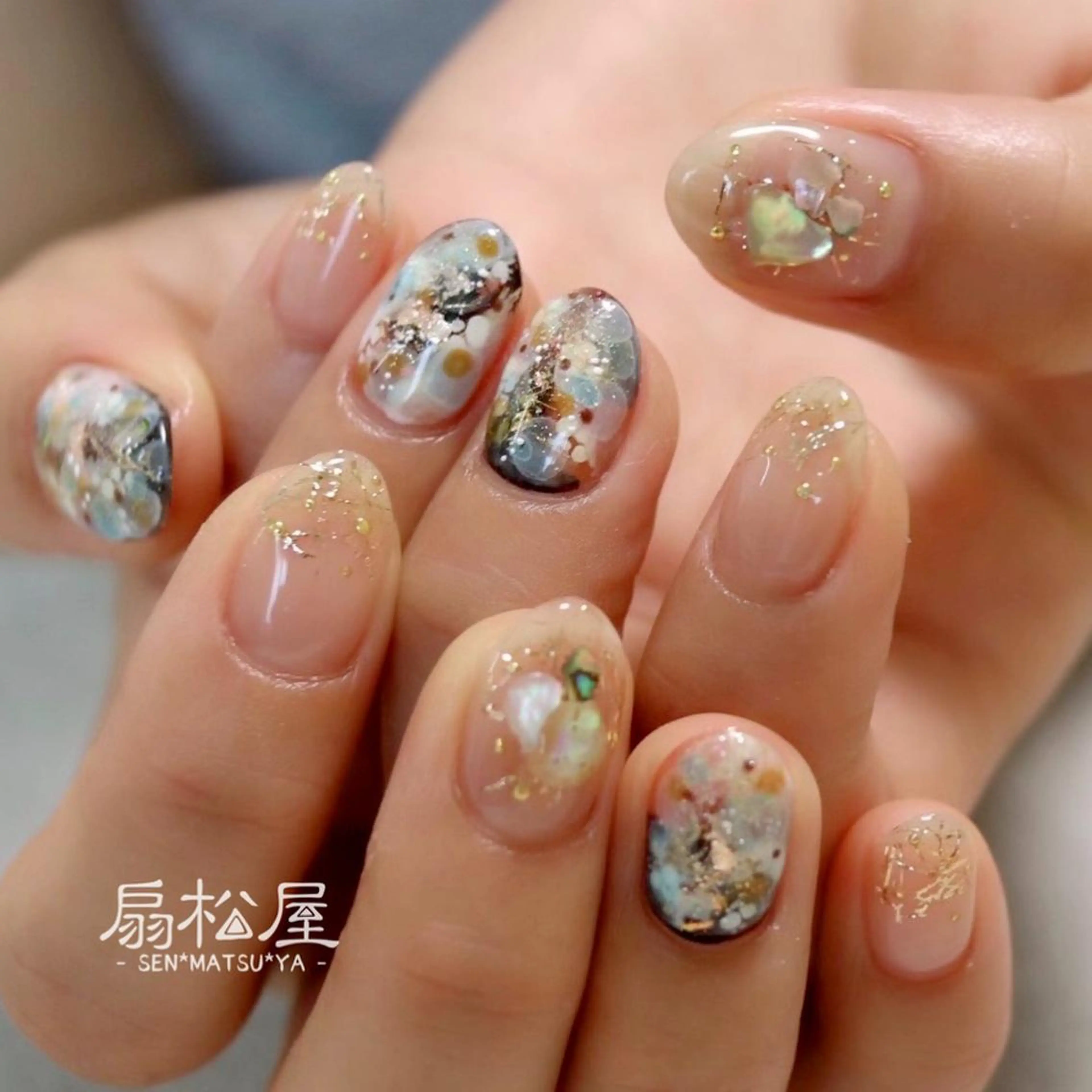 ネイル 扇松屋 marie.nのネイルデザイン