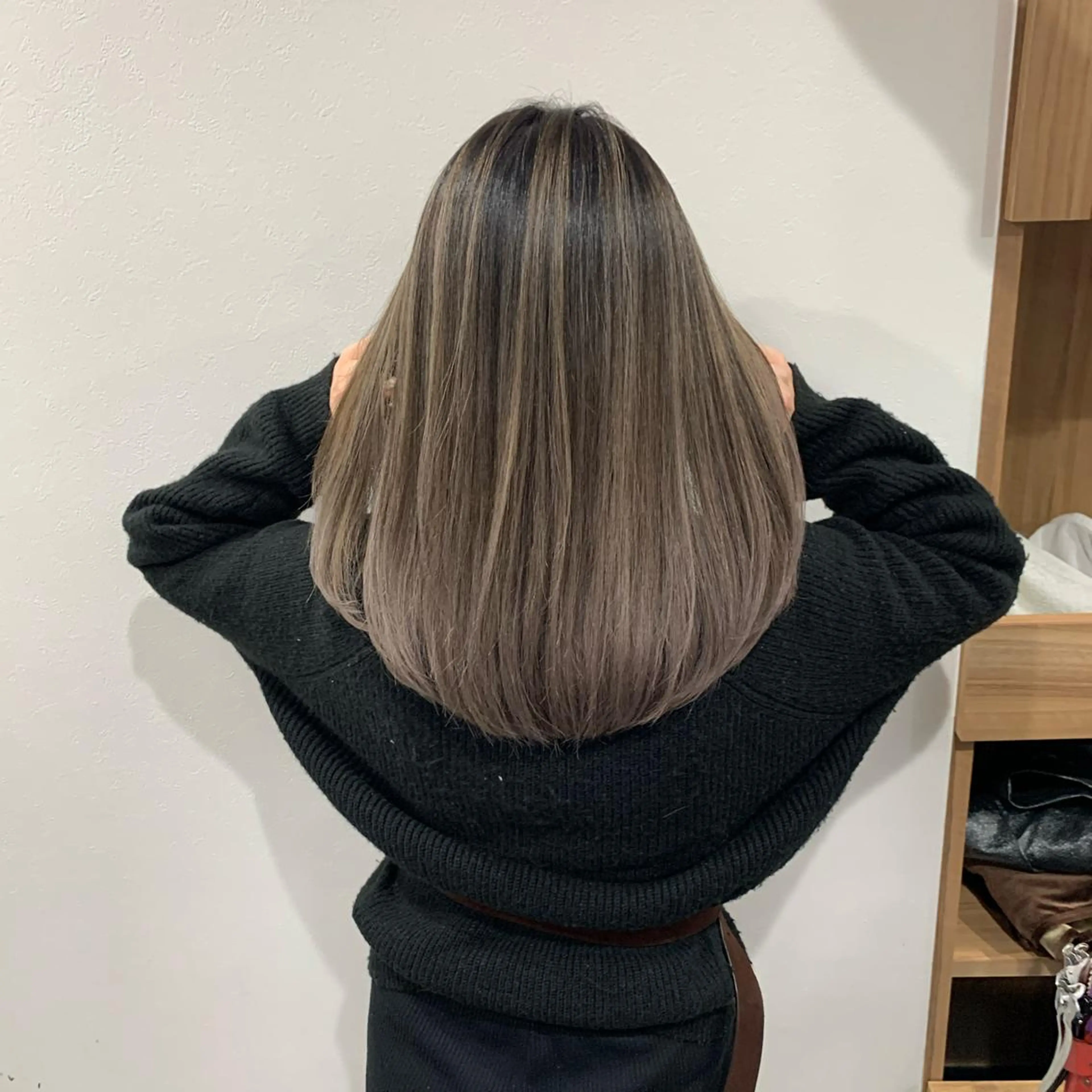 セミロング カラー ヘアアレンジ 指名支持率NO.1 スタイリストのヘアスタイル