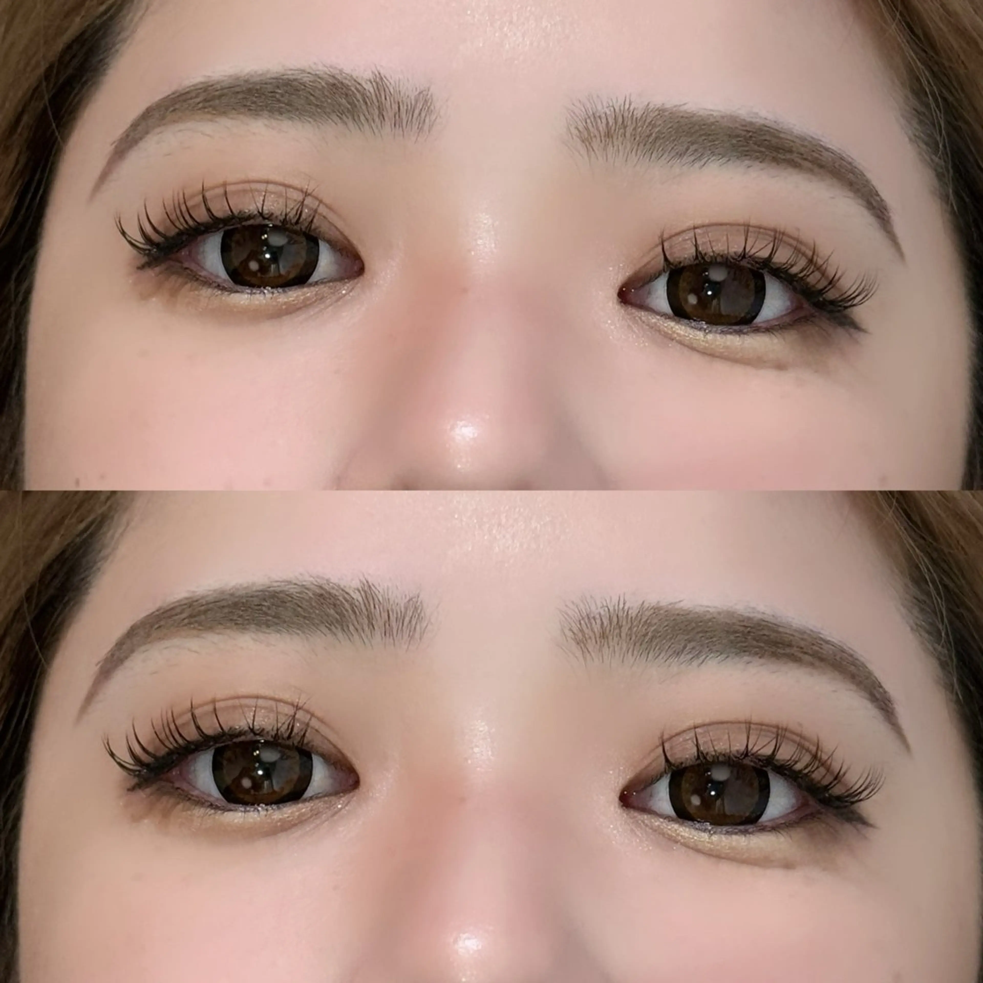 マツエク・マツパ 透明感カラー/顔周り カット/レイヤーにかのヘアスタイル