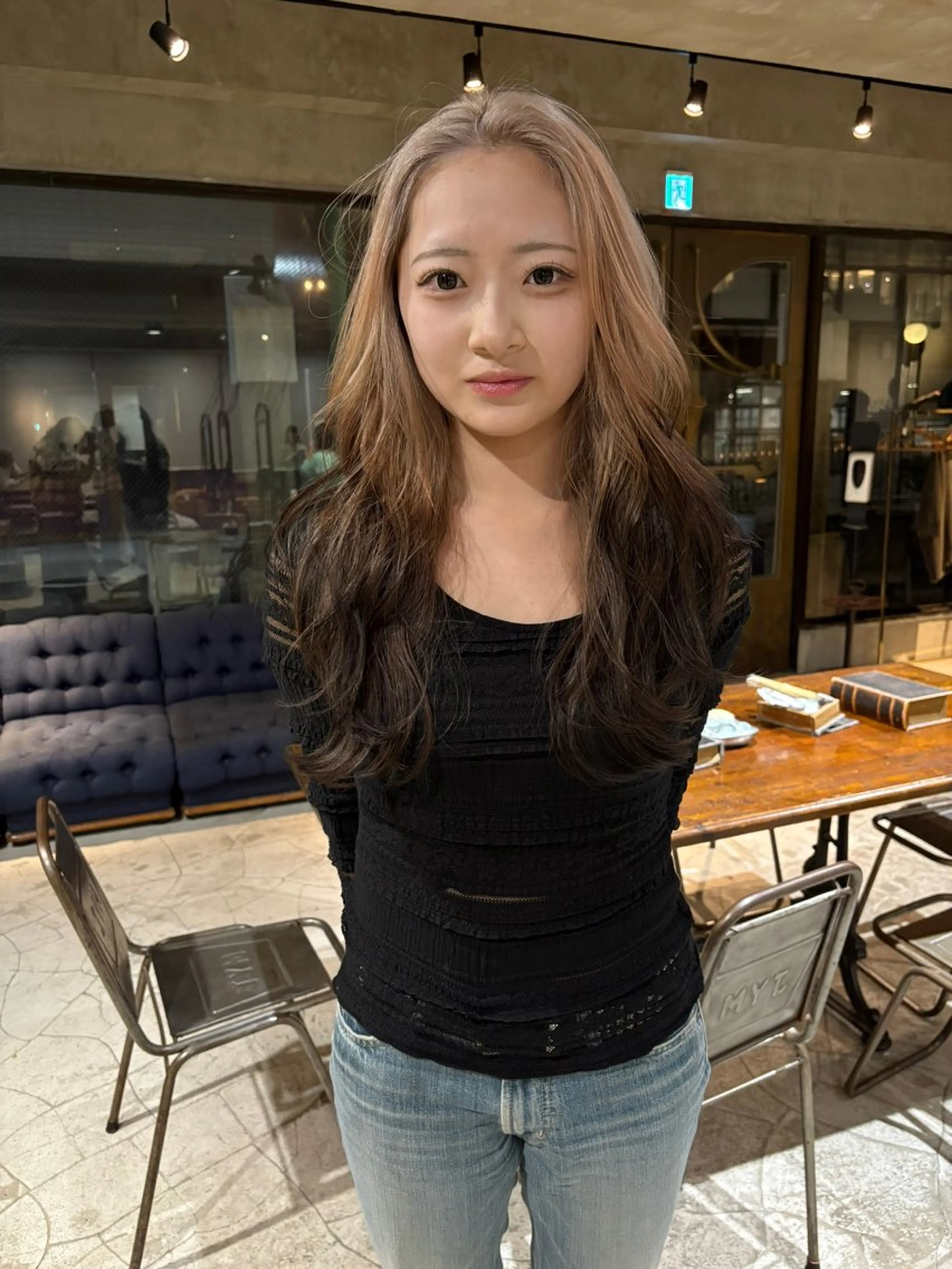 ロング カラー ヘアアレンジ ヘアカラー トリートメント ヘアセット ハイトーン/美髪矯正 🍃大江拓実のヘアスタイル