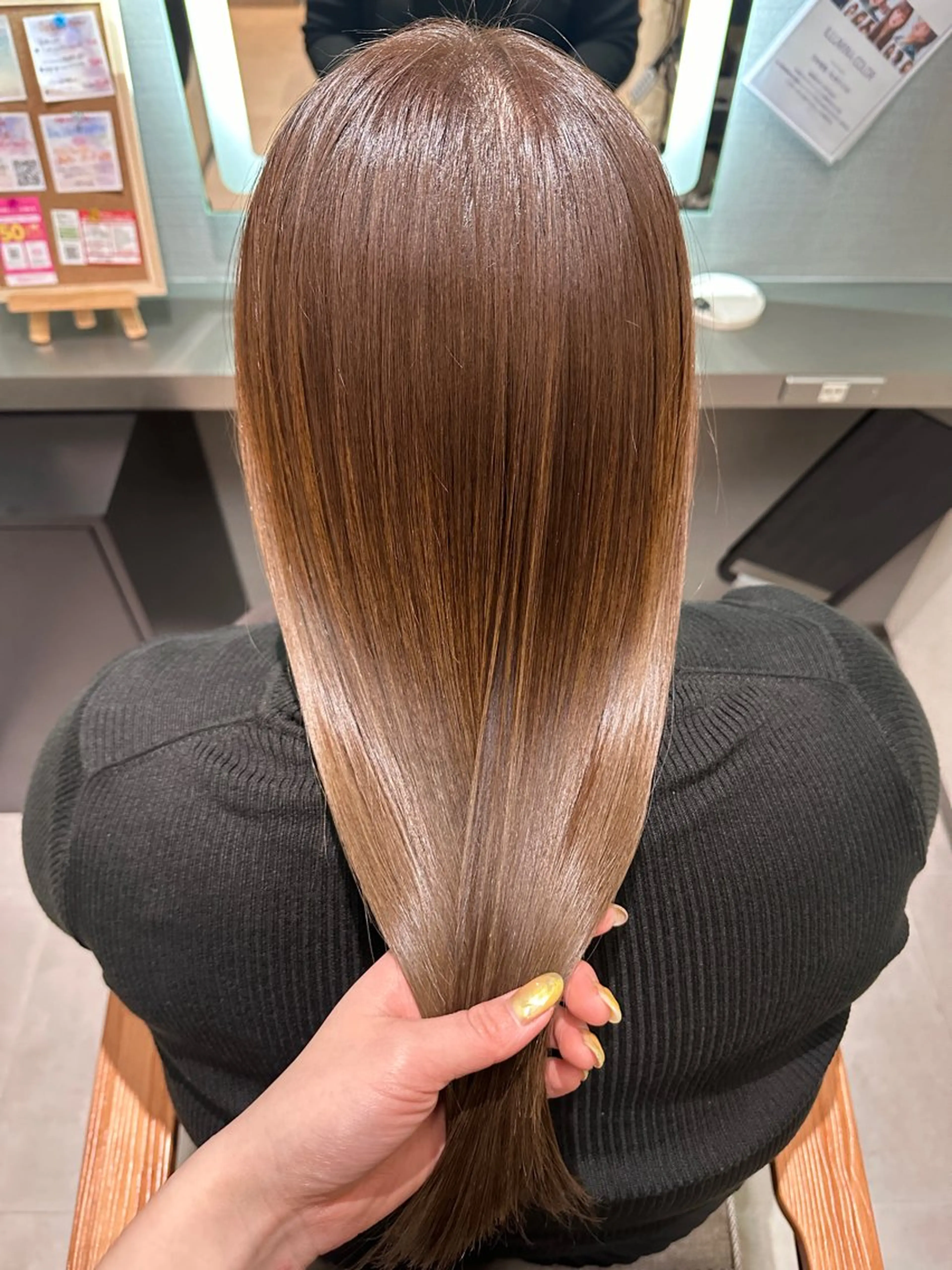 セミロング カラー ヘアアレンジ トリートメント カット ヘアカラー トリートメント 🇰🇷韓国ｽﾀｲﾙ ﾚｲﾔｰ/ayanaのヘアスタイル