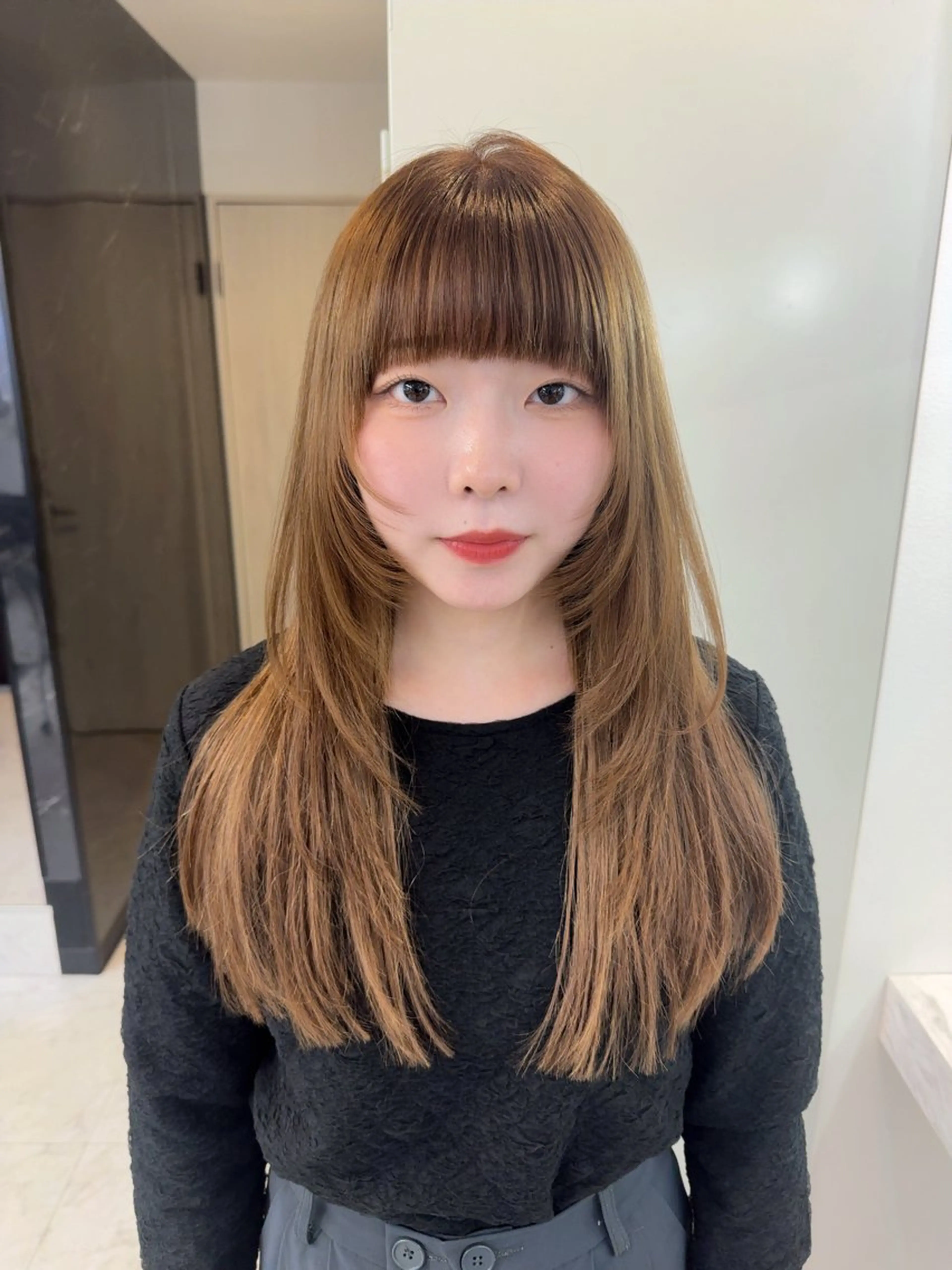 ロング エクステ レイヤーカット カット エクステ 🦋韓国ヘア 坂本 菜摘🦋のヘアスタイル