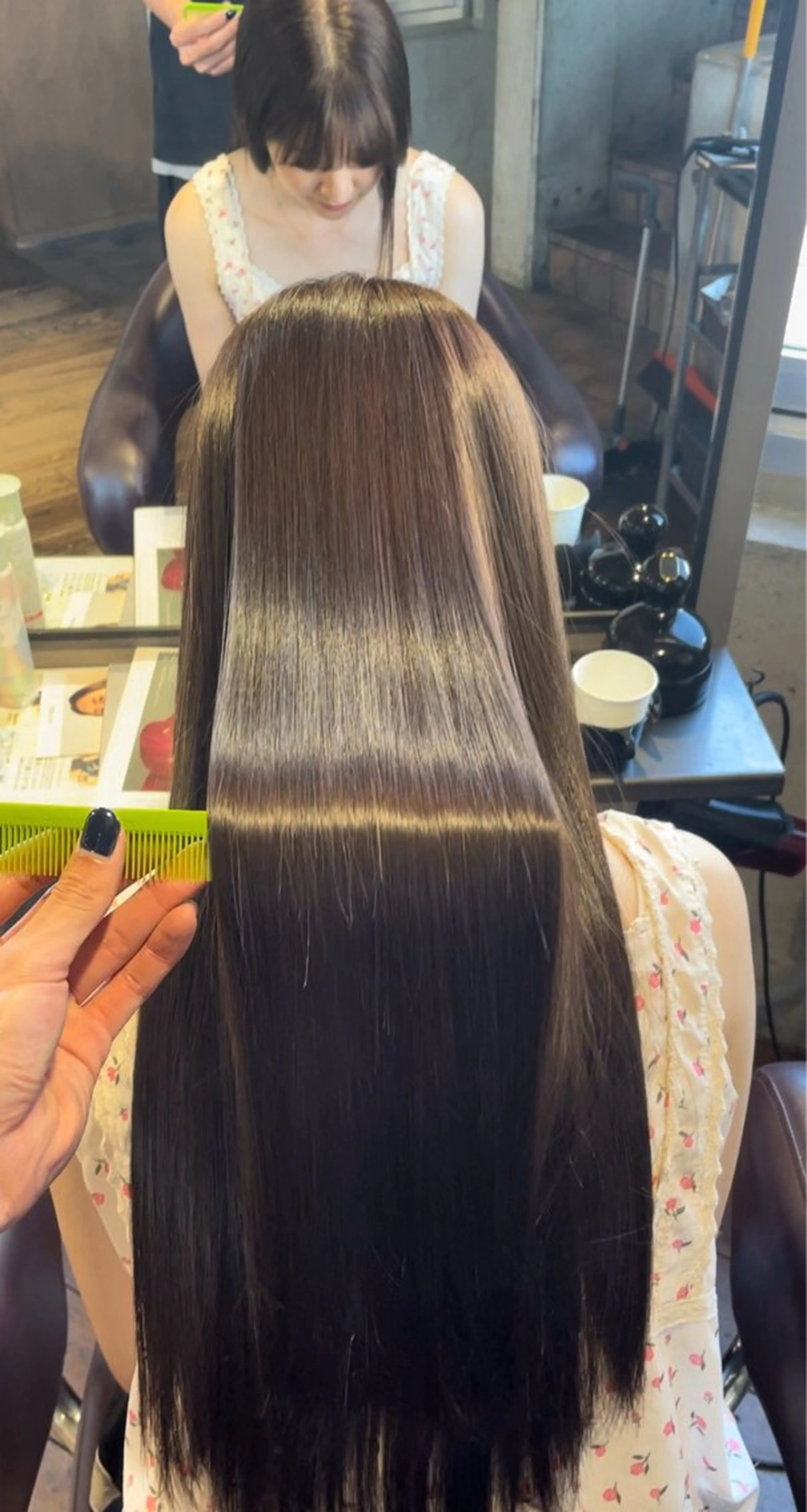 ロング カラー ブリーチ 透明感カラー トリートメント ヘアカラー 髪質改善/縮毛矯正/ 艶カラーASAYAのヘアスタイル