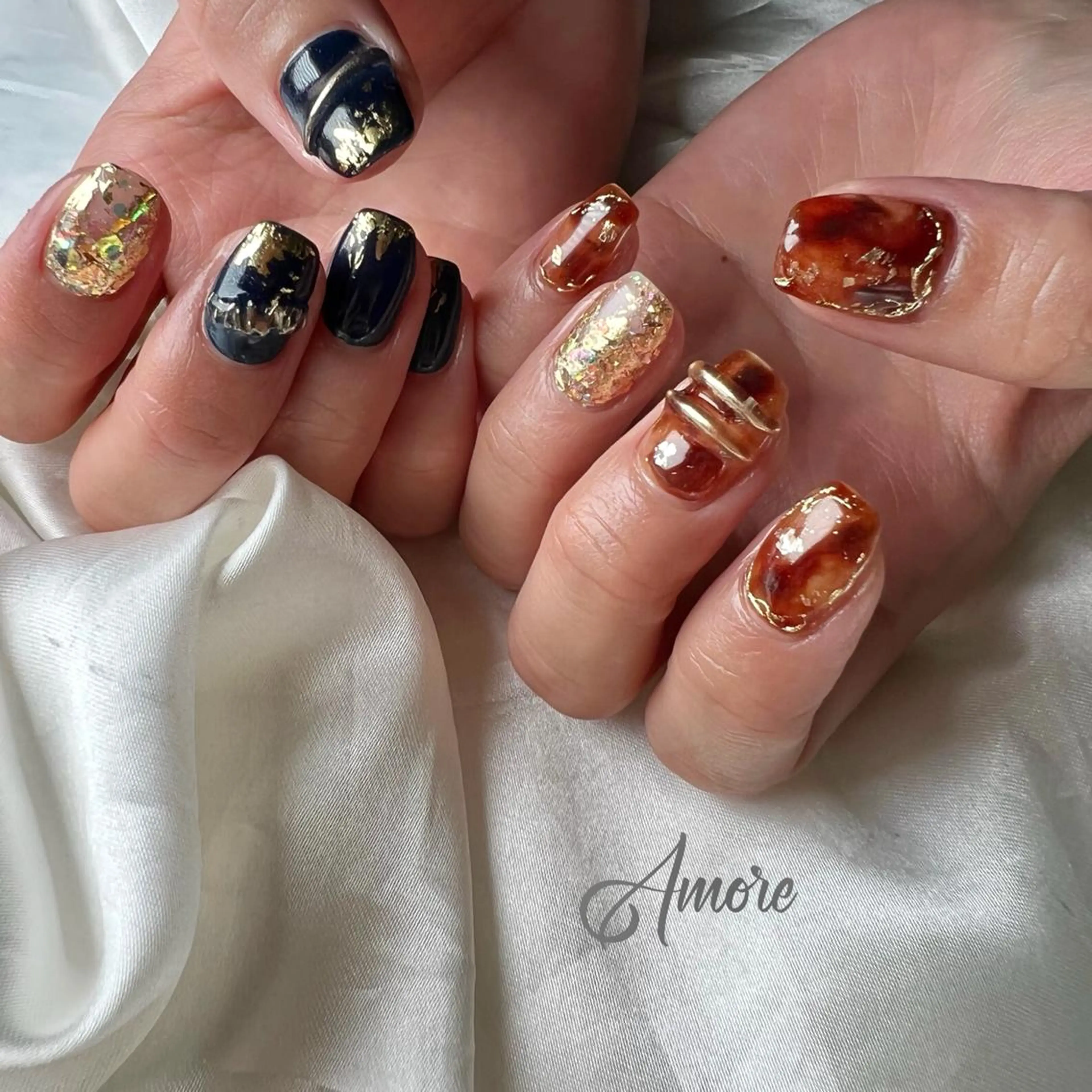 ネイル ジェルネイル 氷ネイル・うるうるネイル マグネットネイル ミラーネイル ニュアンスネイル You kyehwaのネイルデザイン