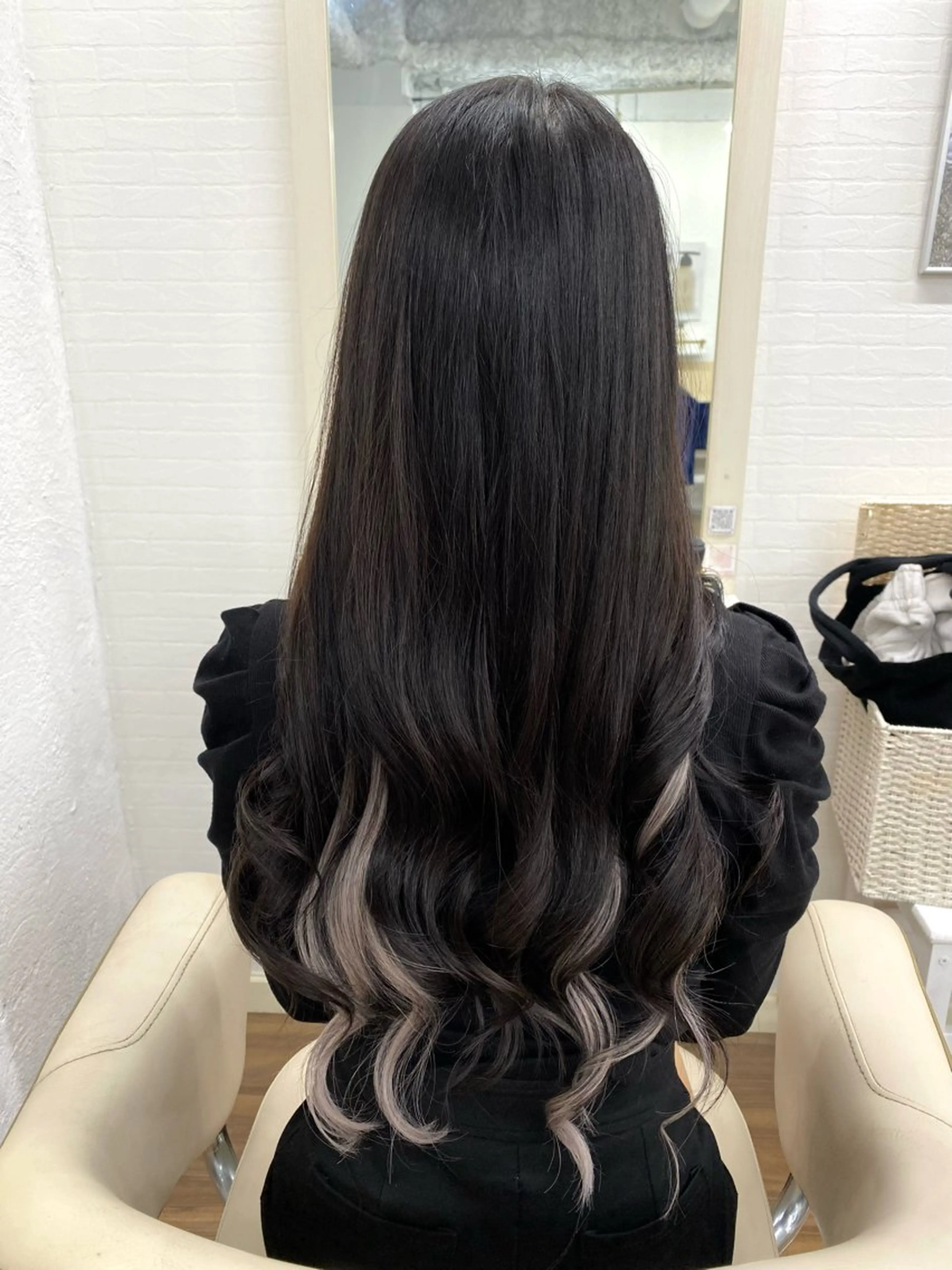 ロング カラー エクステ ヘアカラー トリートメント エクステ GLOSS 心斎橋 山上のヘアスタイル